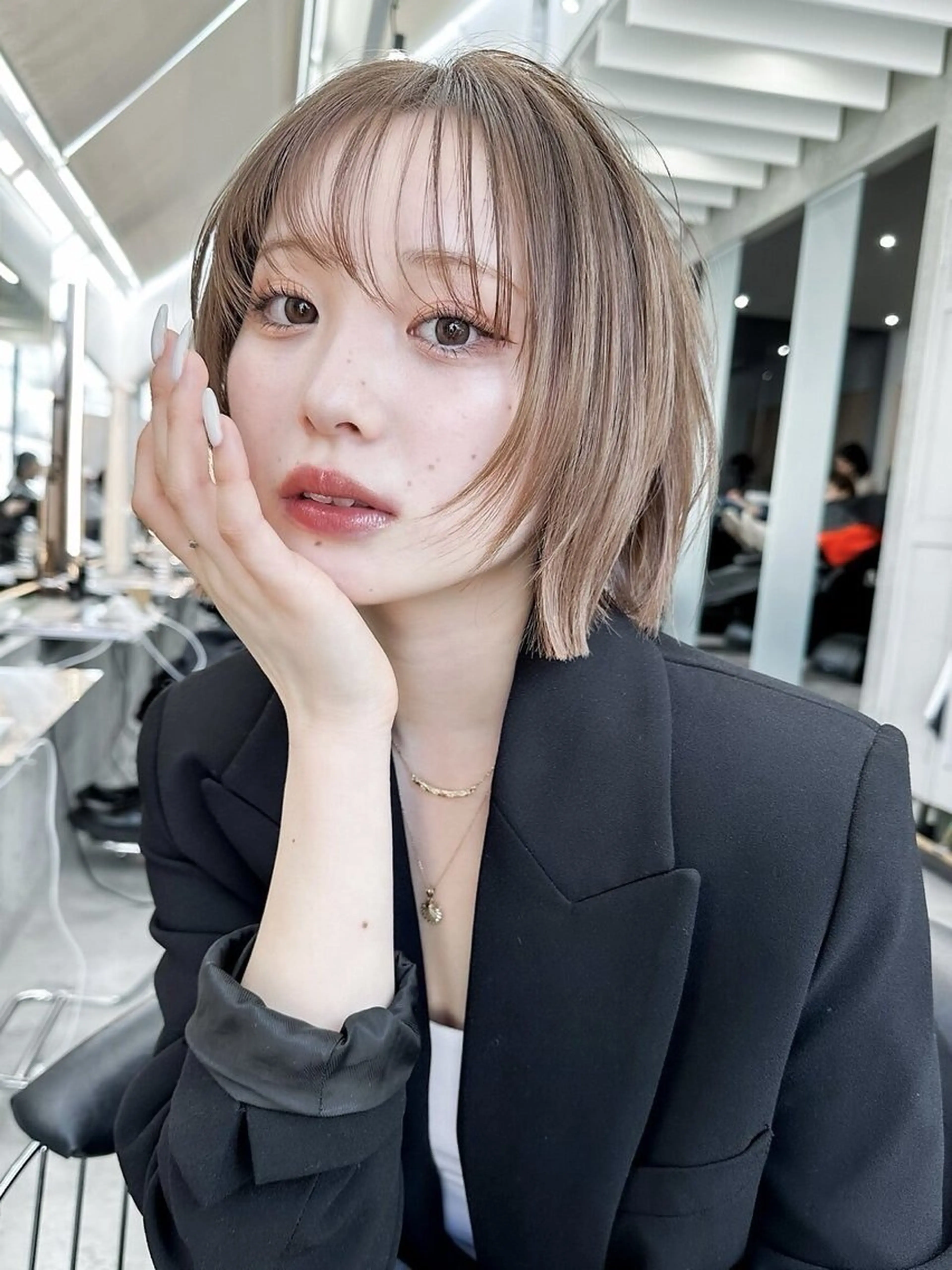 ショート カット ヘアカラー トリートメント Hello by Sea所属・髪質改善/縮毛矯正 /レイヤー/宮崎直弥のヘアスタイル