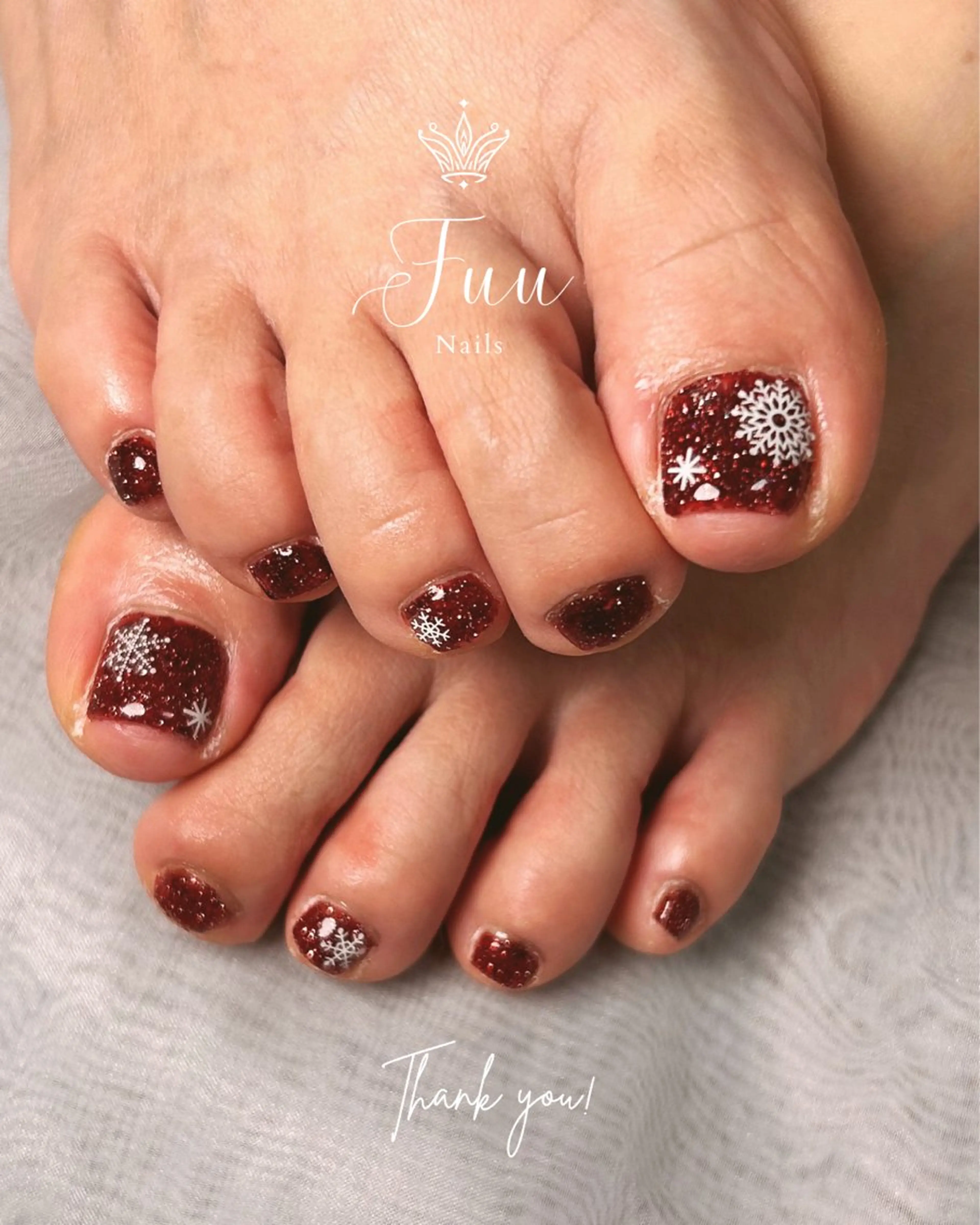 ネイル アートネイル フラッシュネイル フットネイル マグネットネイル ミラーネイル フットネイル 犬のいるネイルサロン Fuu nailsのネイルデザイン