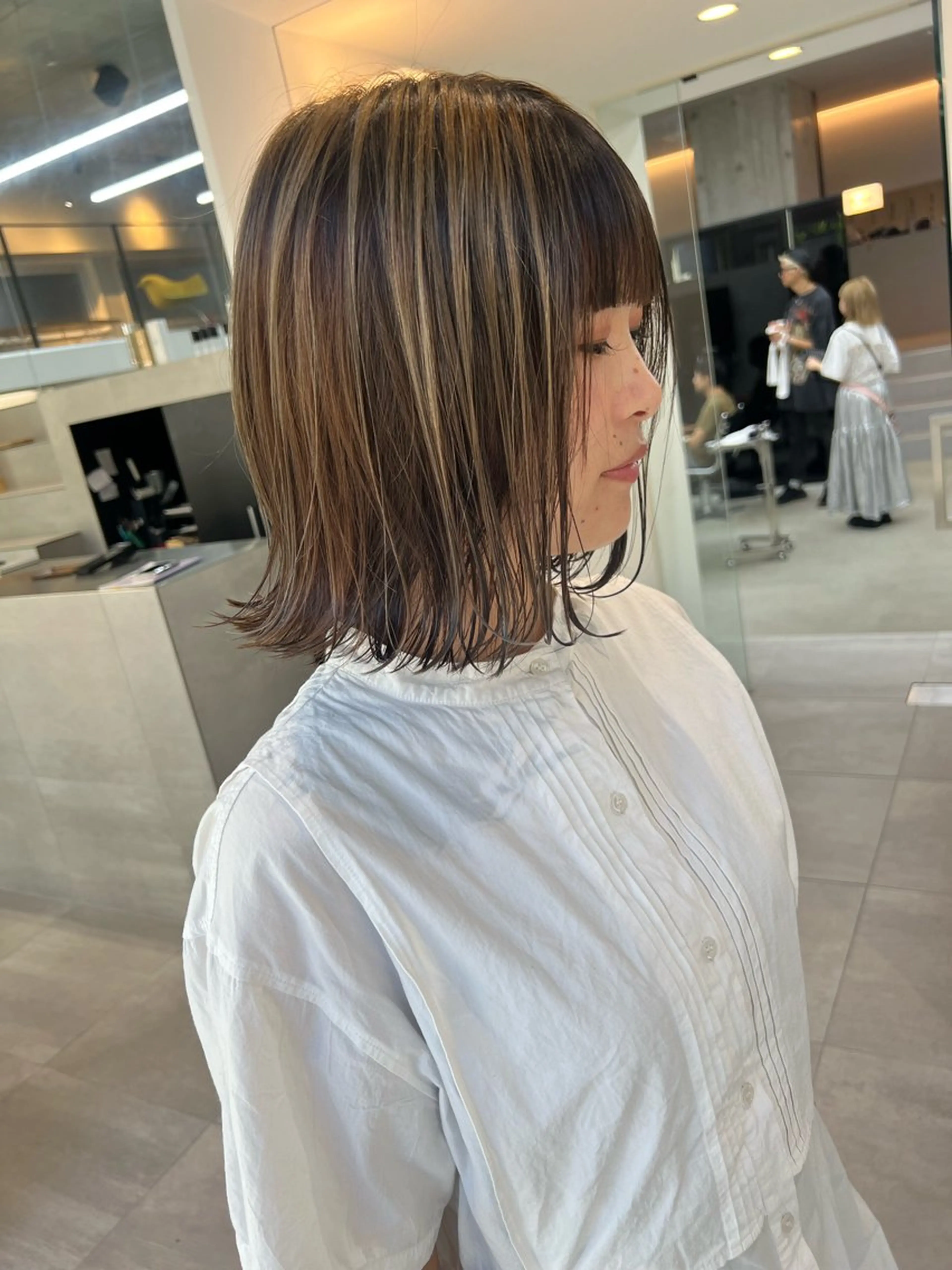 ショート カラー ブリーチ ボブ カット ヘアカラー トリートメント 吉沢遣人/レイヤー 艶カラー/パーマのヘアスタイル