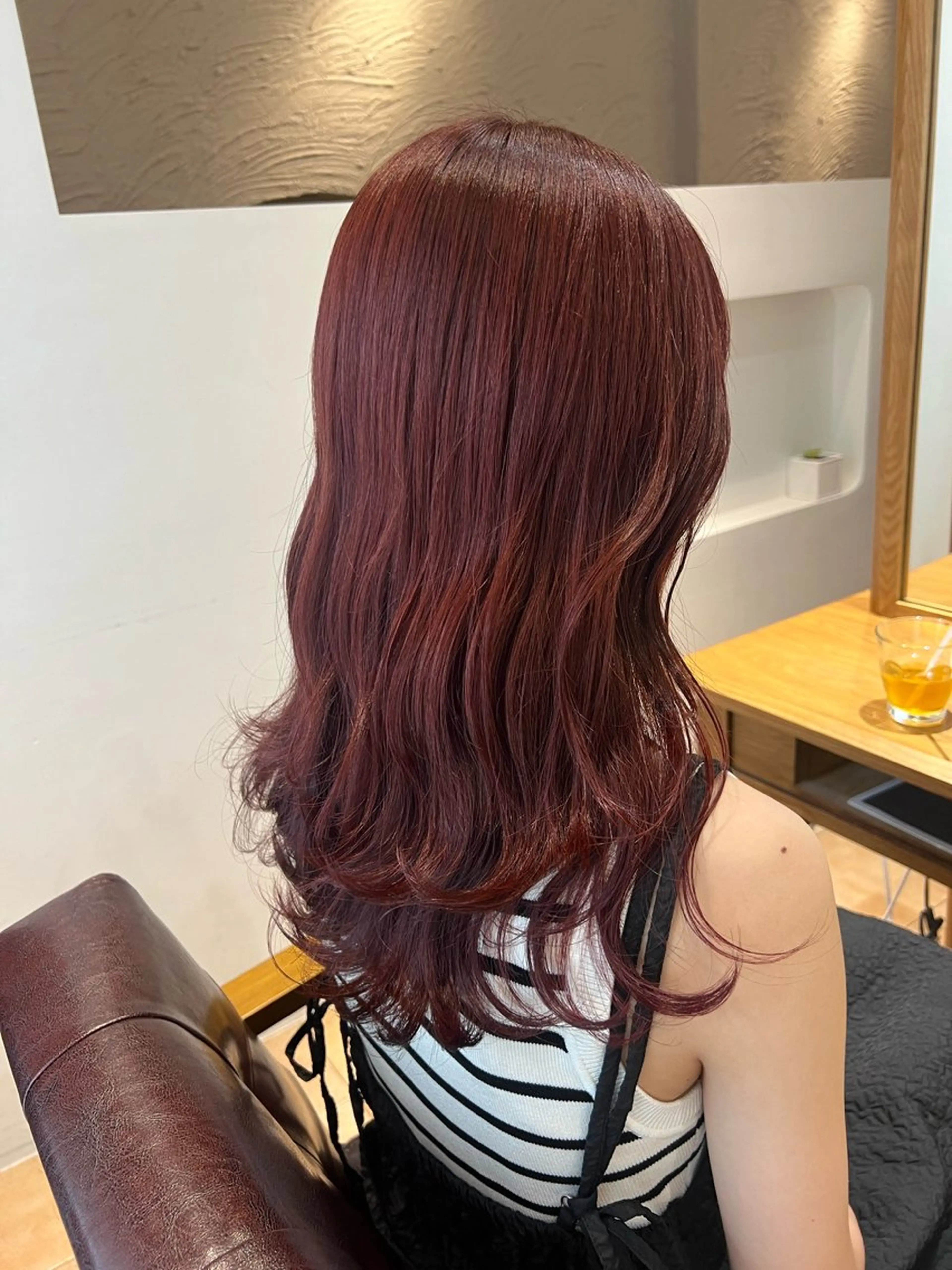 セミロング カラー 🥀韓国ヘア🥀 宮津真菜のヘアスタイル