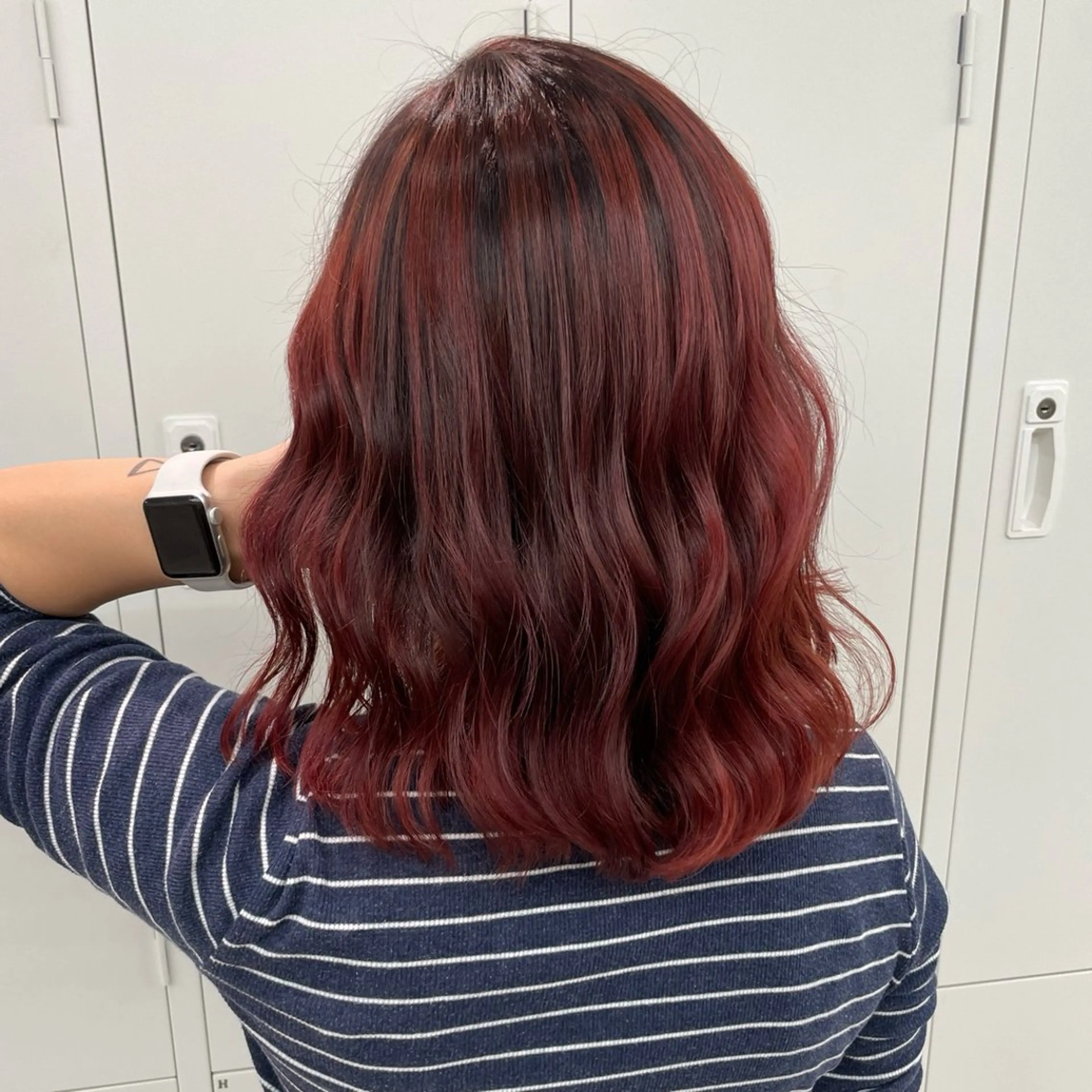 ミディアム カラー カット ヘアカラー トリートメント 奥山義進/大宮 /ダブルカラーのヘアスタイル