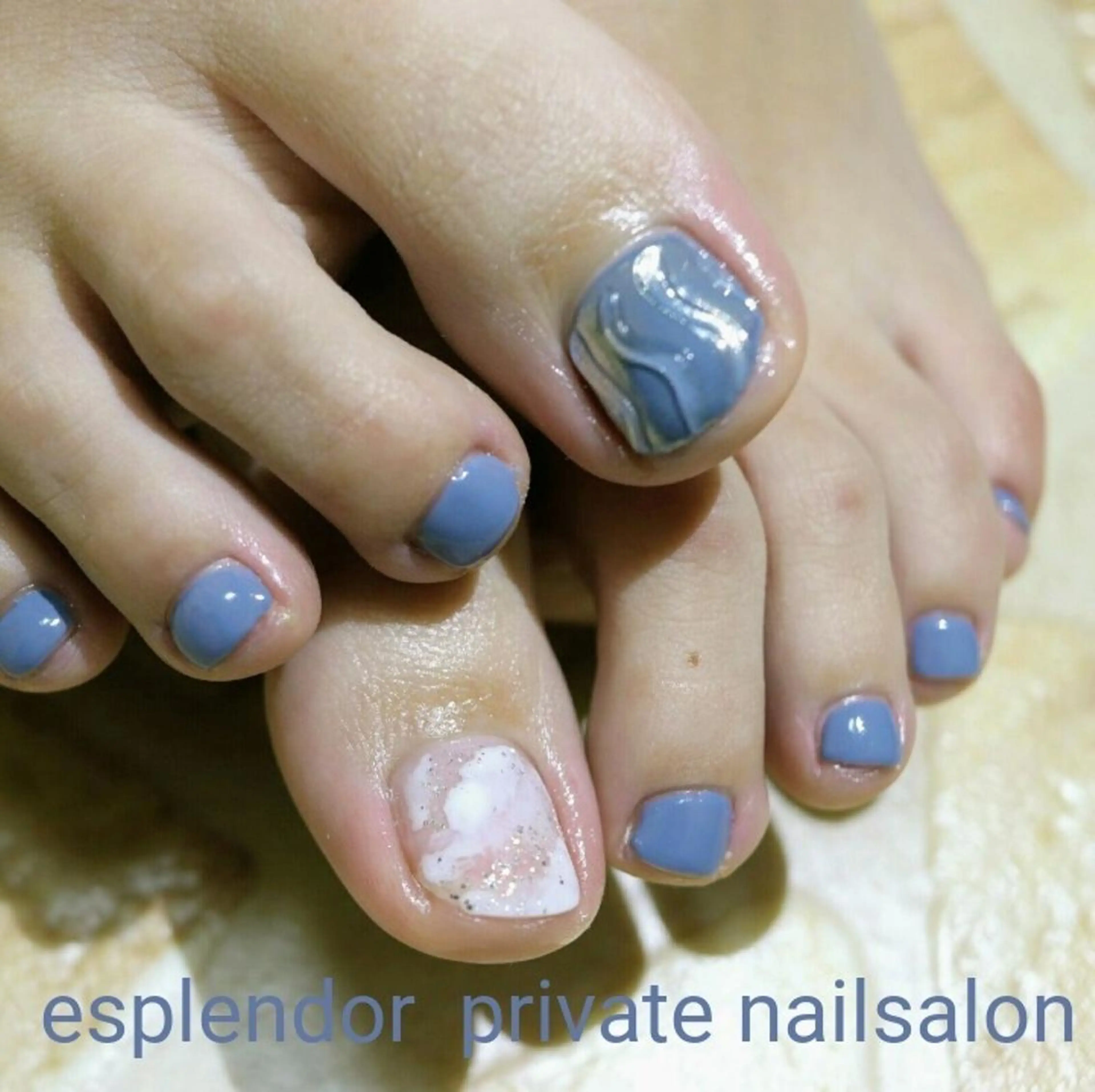 ネイル クリアネイル ミラーネイル ニュアンスネイル ホワイト esplendor  エスプレンドル所属・esplendor  エスプレンドルのネイルデザイン