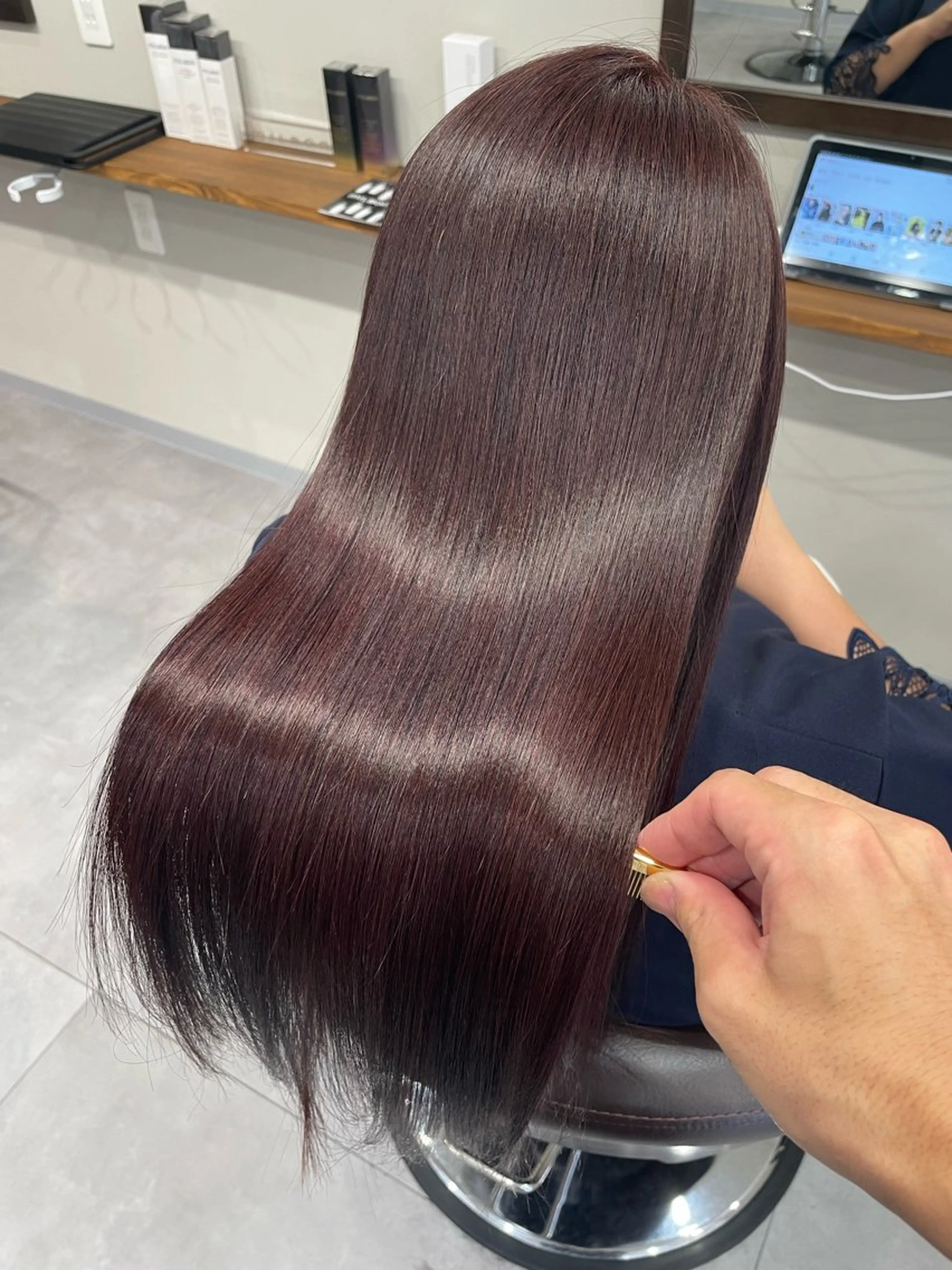 【✨️髪質改善カラー✨️】髪質改善メテオカラー＋3STEPトリートメントの写真