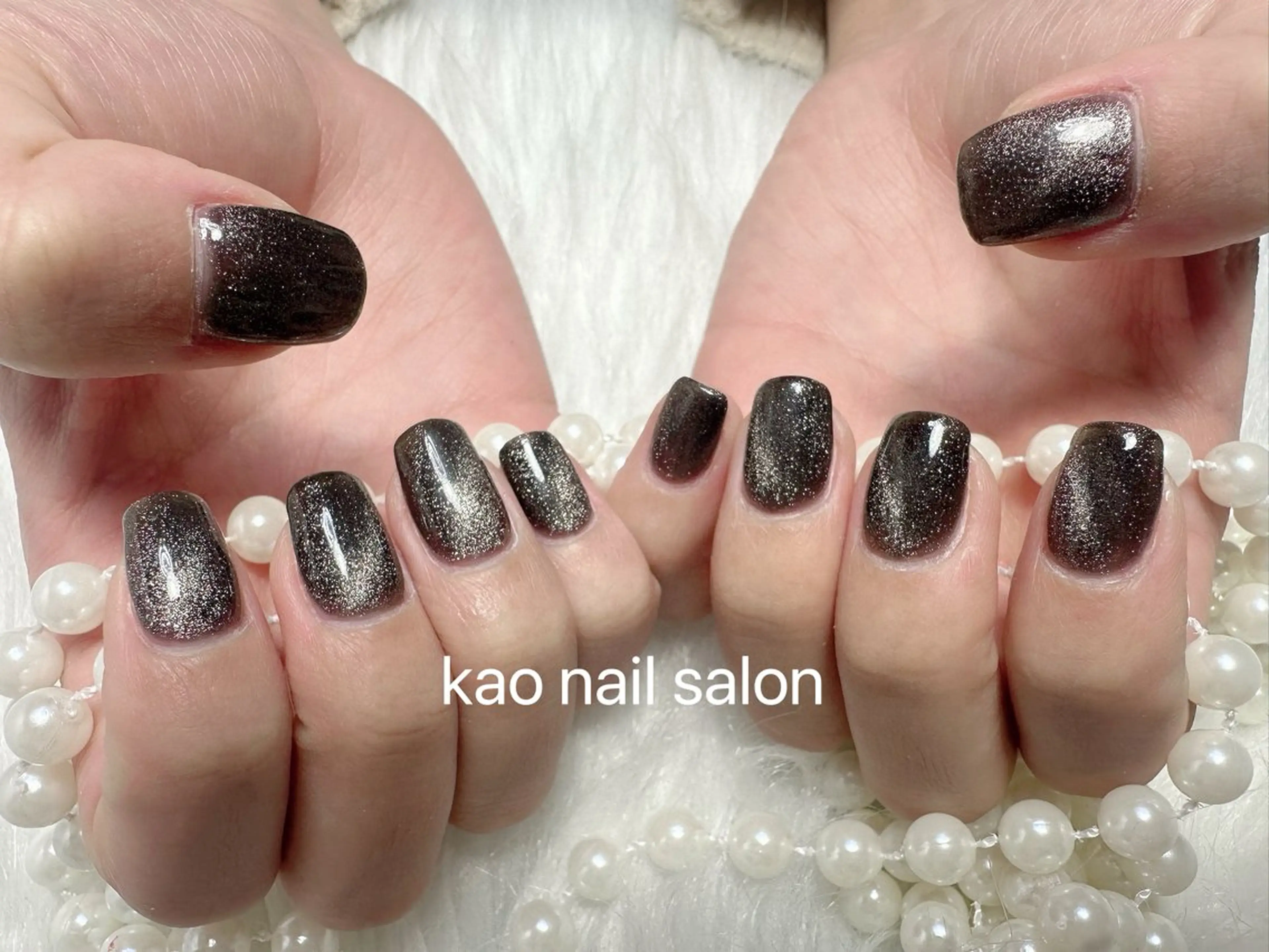 ネイル ハンドネイル kao nail マグネット/長さだしのネイルデザイン