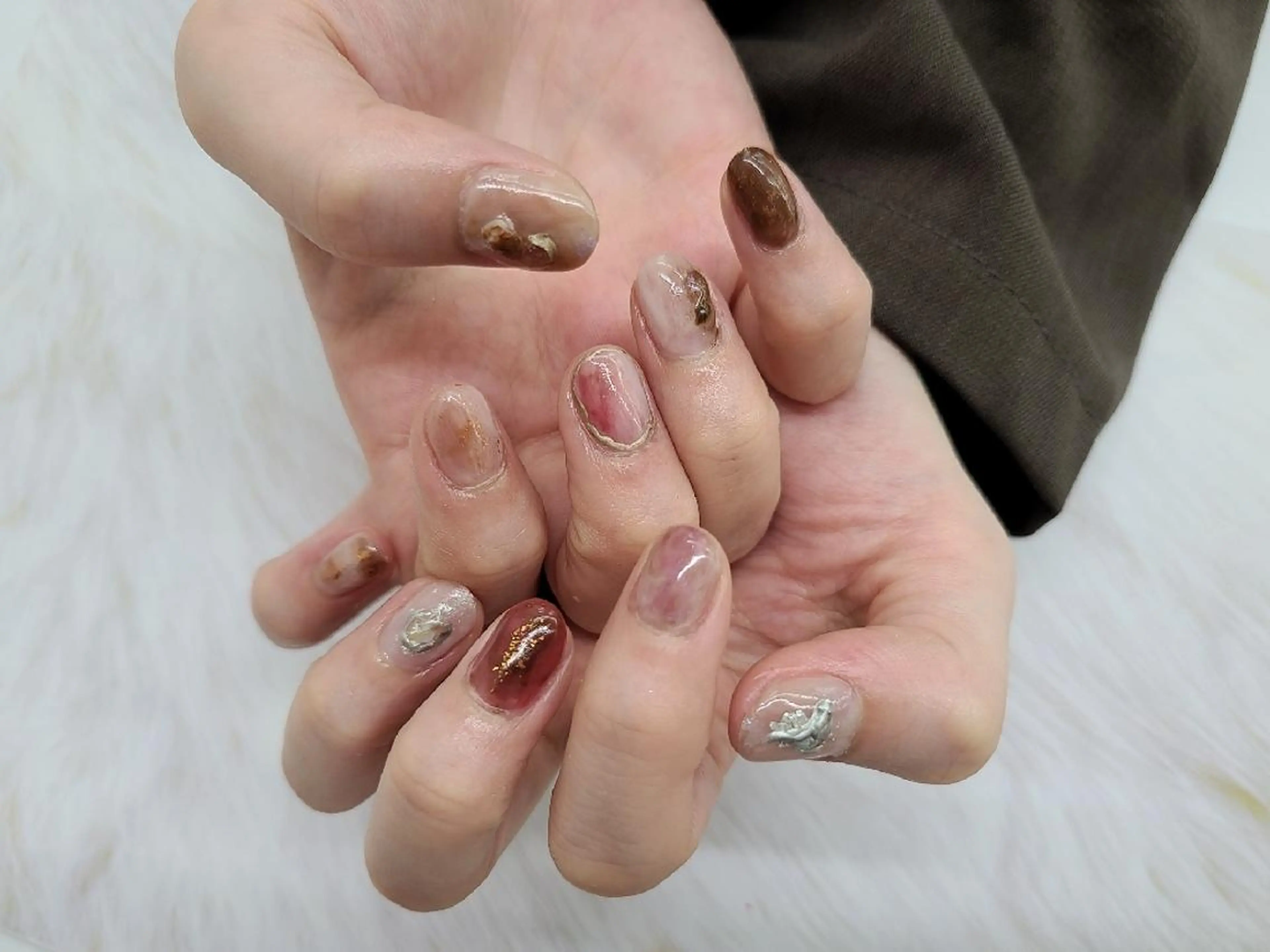 ネイル ニュアンスネイル 関口 友菜のヘアスタイル