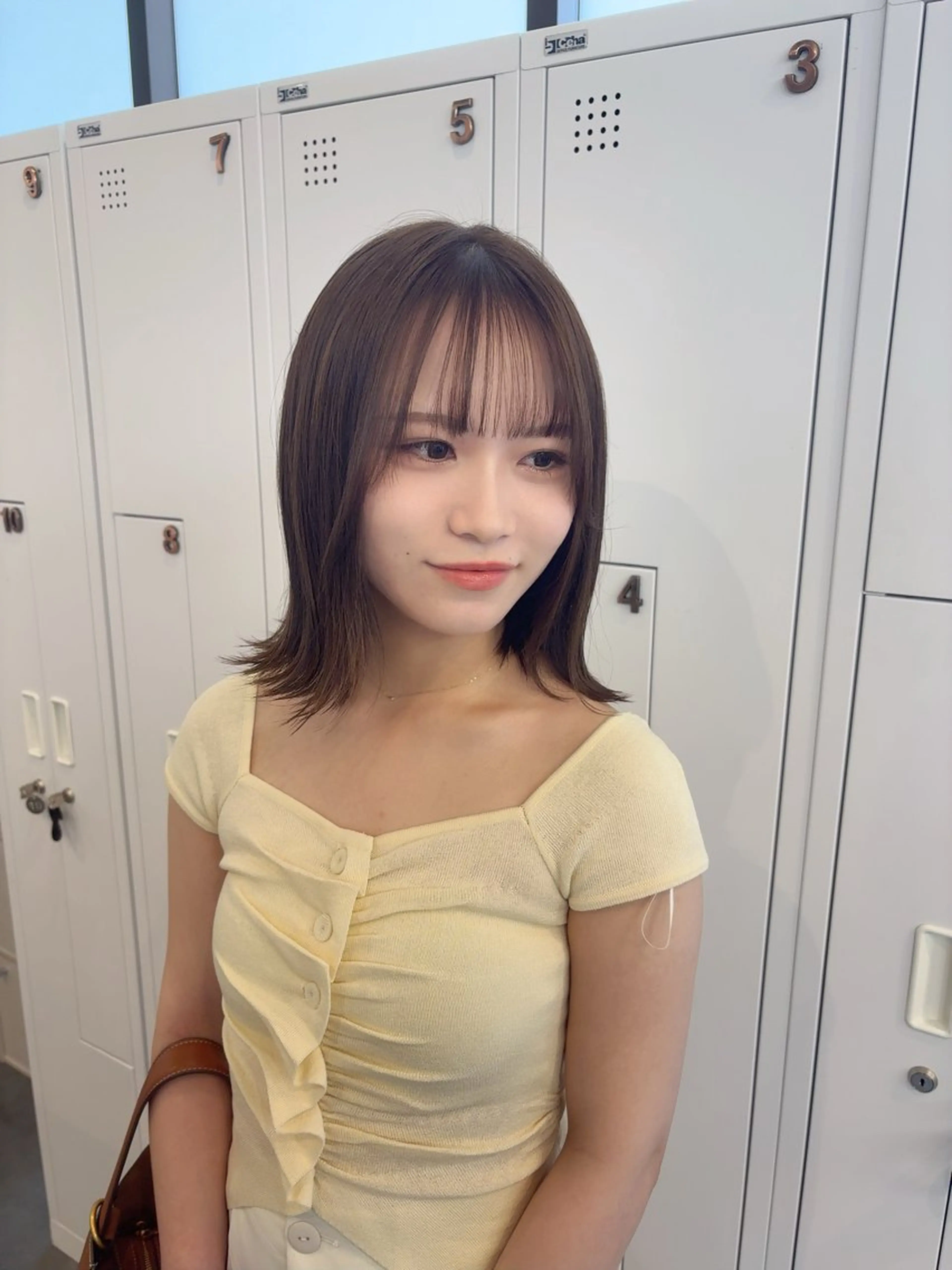 ミディアム カラー カノエ博多ミスト mizukiのヘアスタイル