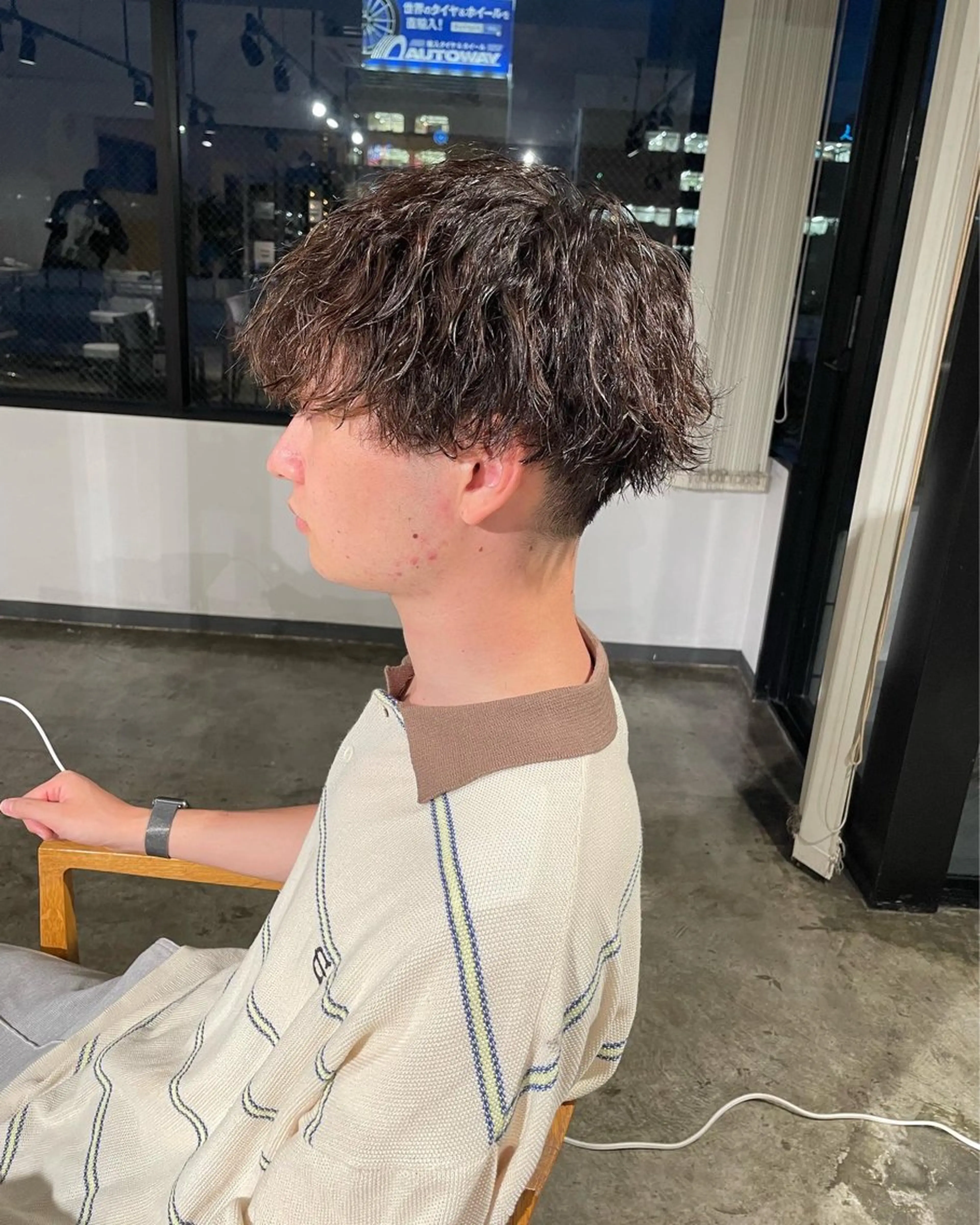 パーマ メンズ メンズパーマ ツイストスパイラルパーマ スパイラルパーマ カット パーマ ハイトーン/レイヤー /ケアブリーチ石川治のヘアスタイル