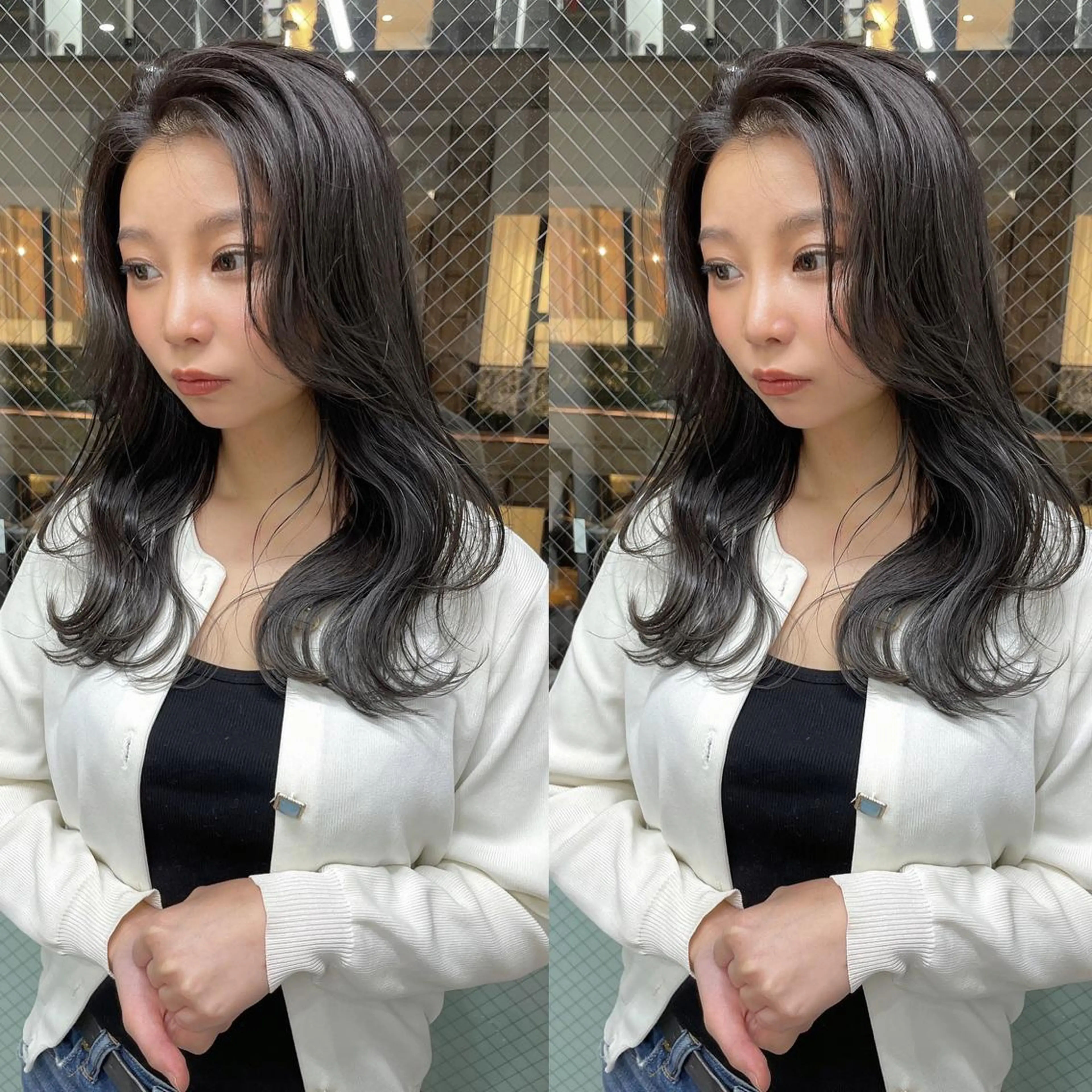 セミロング カラー カット ヘアカラー トリートメント 髪質改善will hairdesignのヘアスタイル