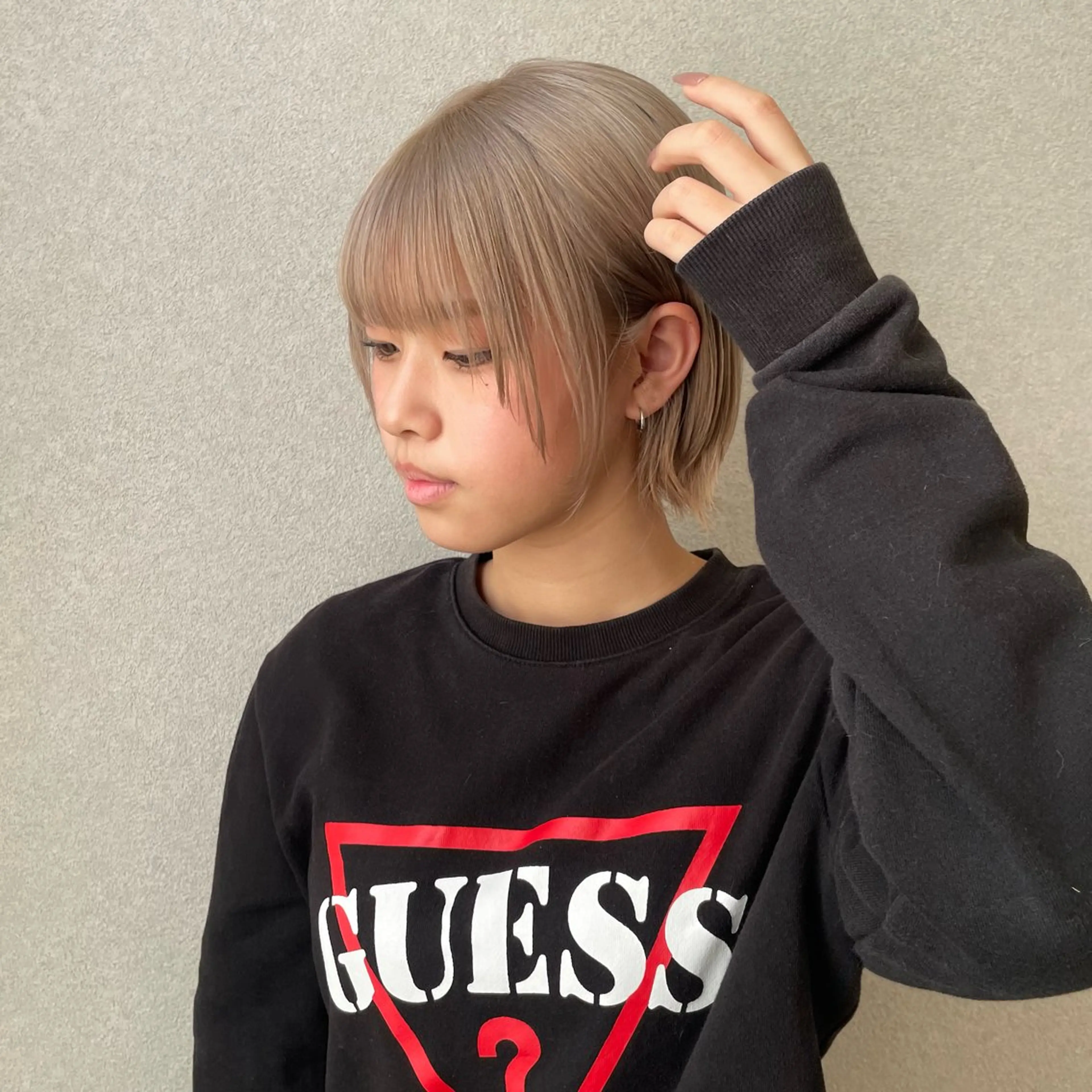 ショート カラー ブロンド ダブルカラー 薬院浄水通/ショート /ボブ/rukaのヘアスタイル