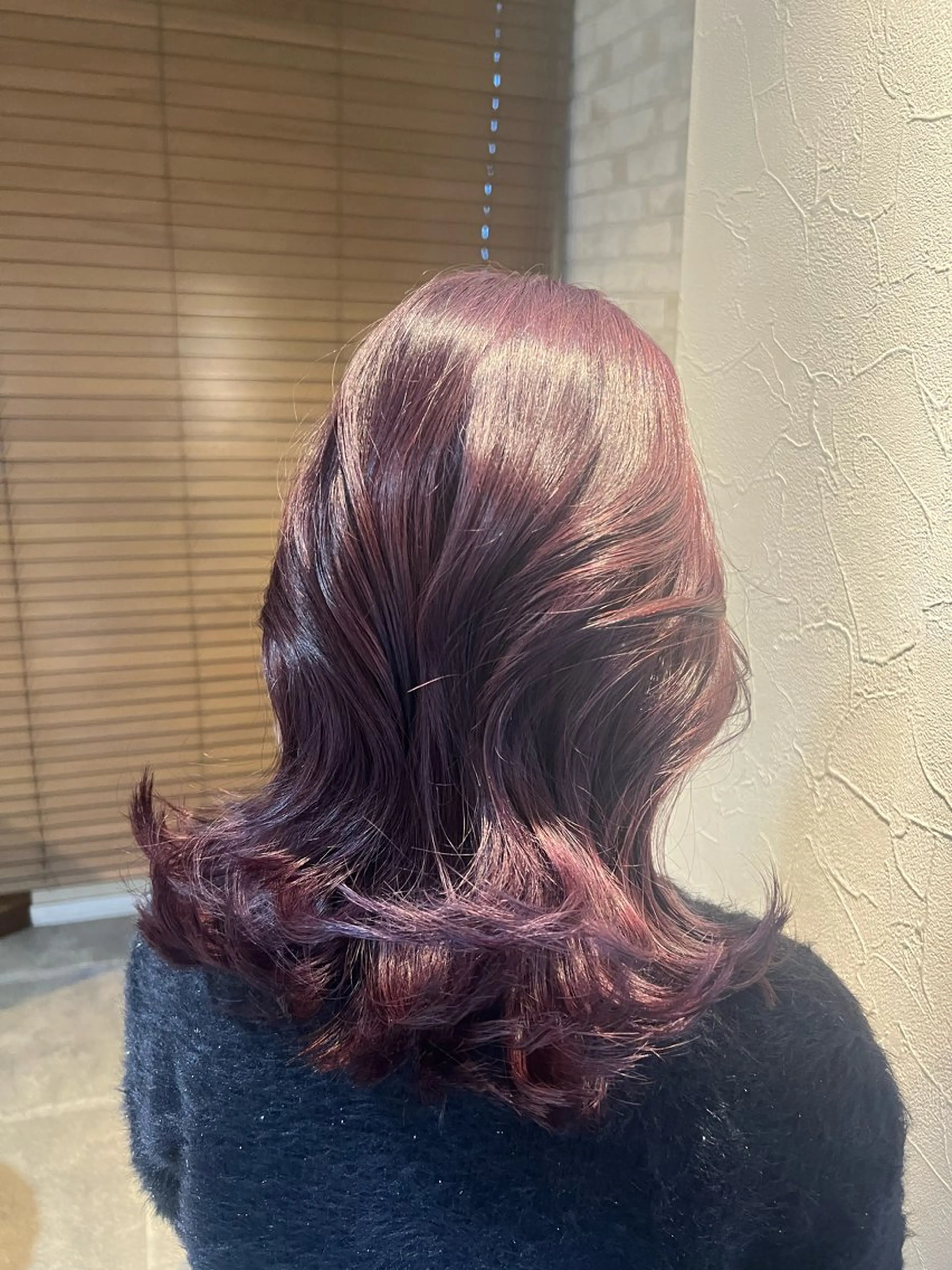 ミディアム ピンクラベンダー ヘアカラー トリートメント ヘアセット まつパ/ケア ブリーチ/sEnAのヘアスタイル