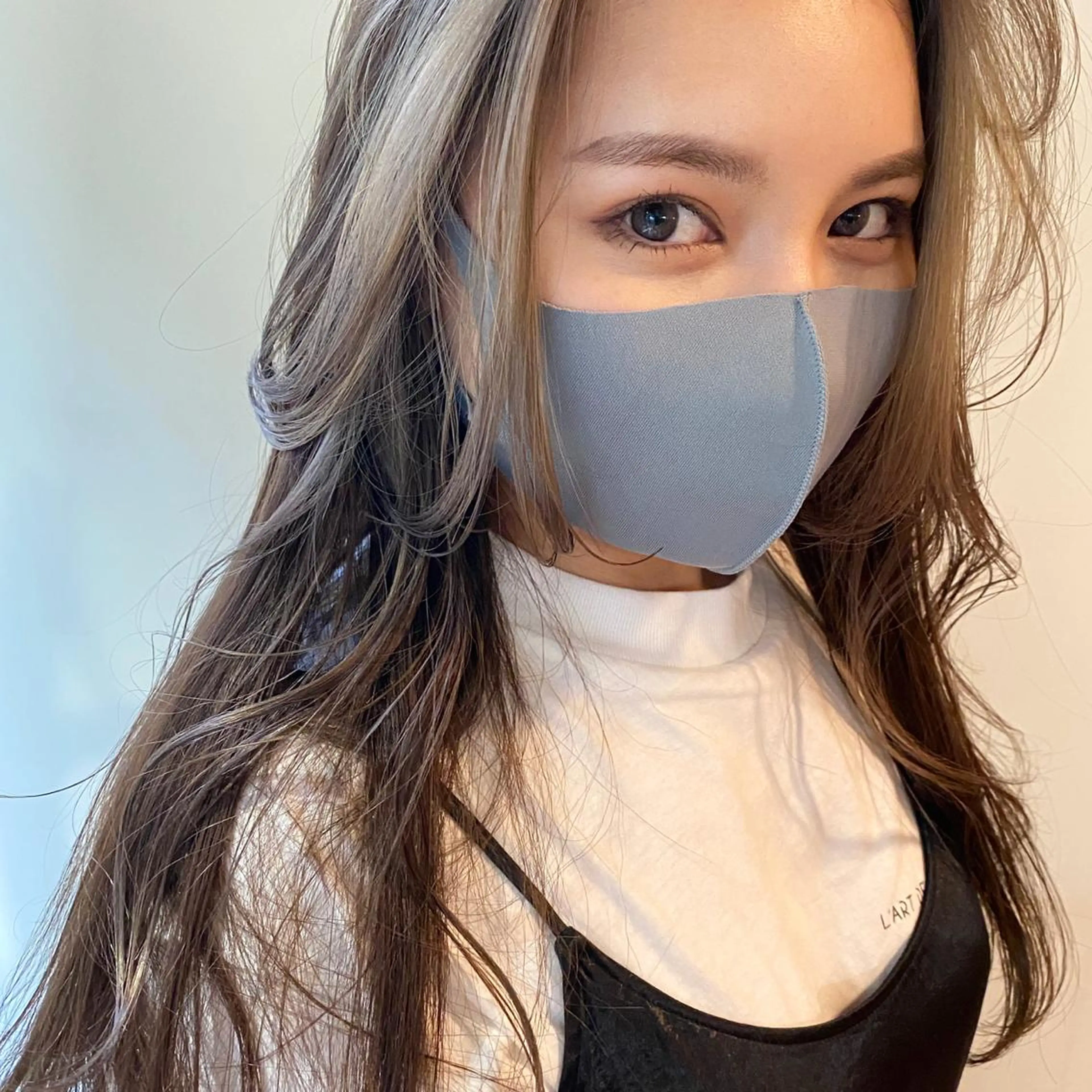 ロング カラー ヘアアレンジ ベージュカラー 韓国風ヘア GIVET (ジヴェ)所属・撮影モデル募集 🦋soemikaのヘアスタイル