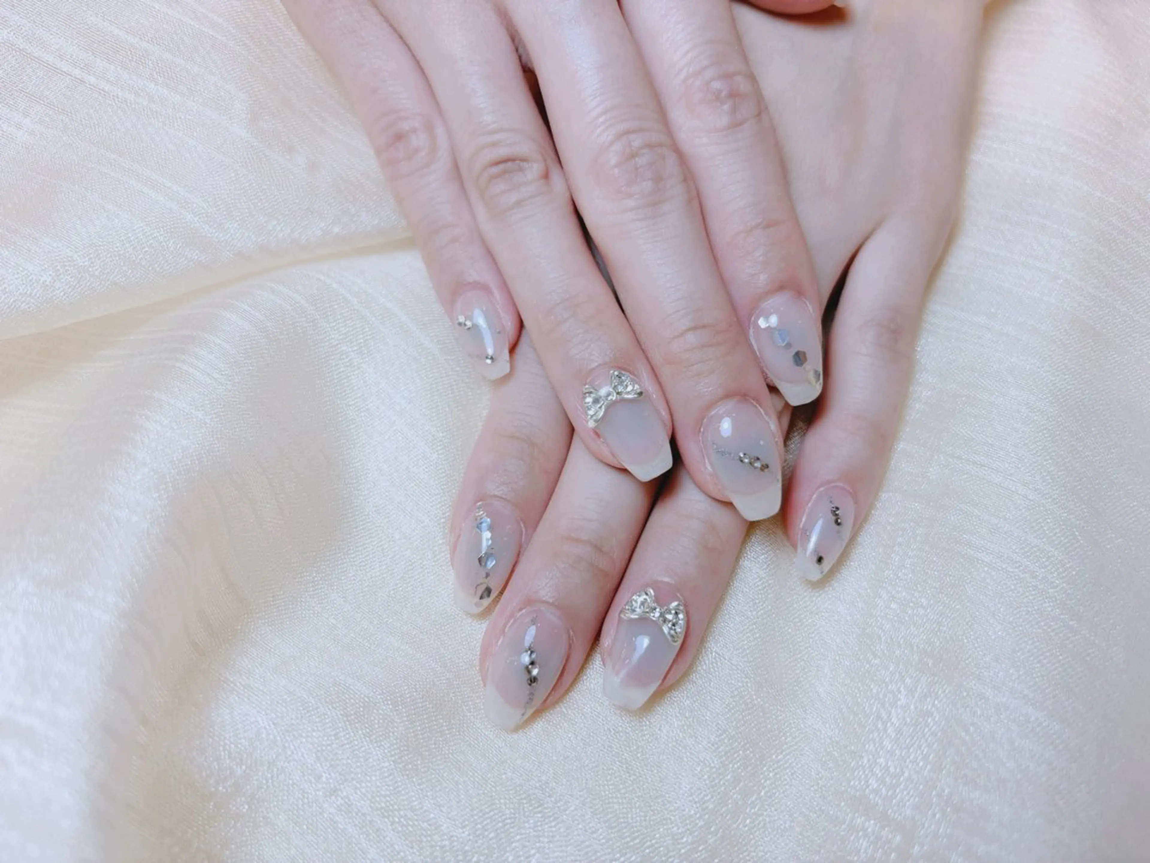 ネイル ハンドネイル H3 Nail Tsuki🦋💙のネイルデザイン