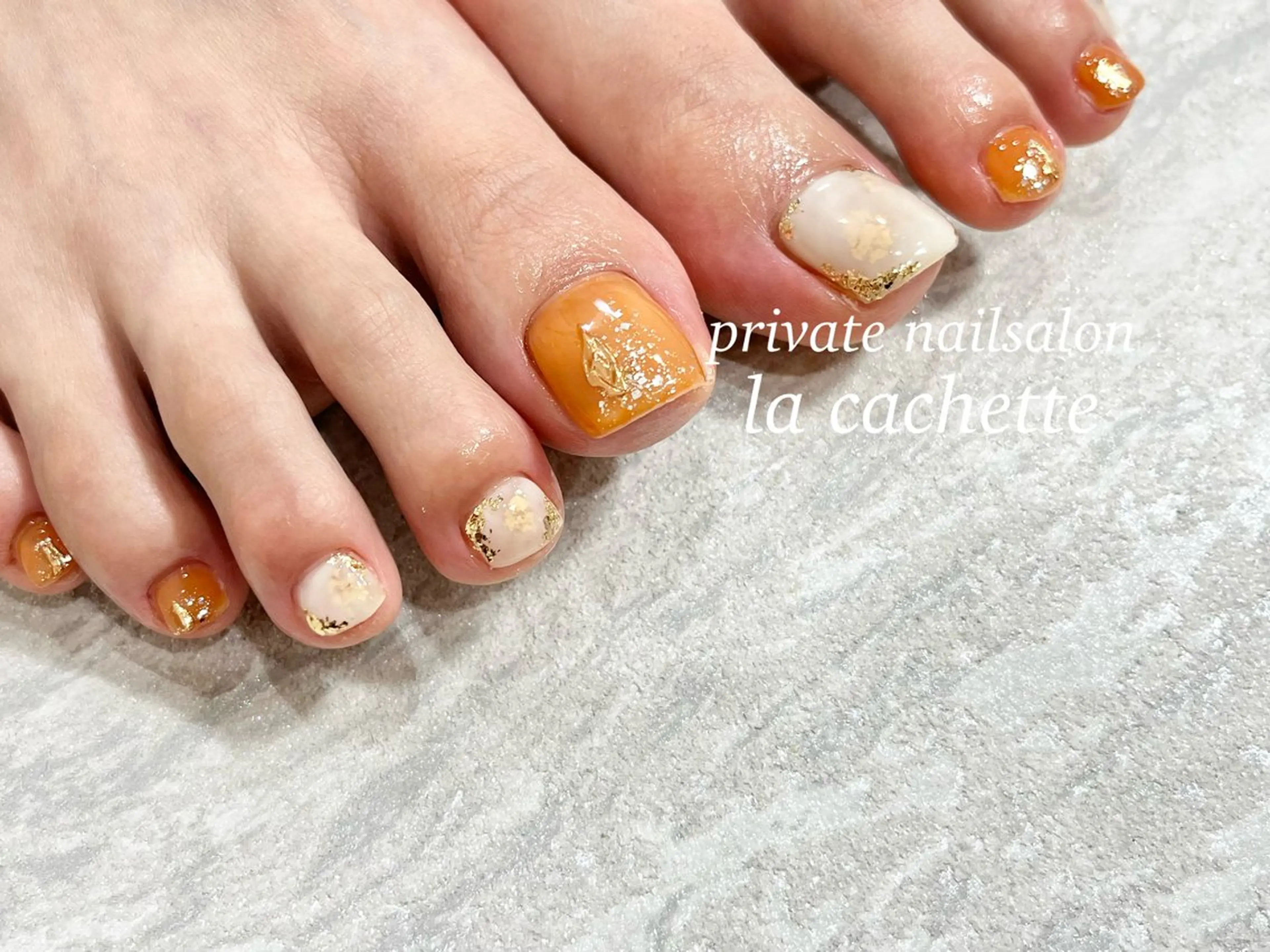 ネイル フットネイル la cachetteのネイルデザイン