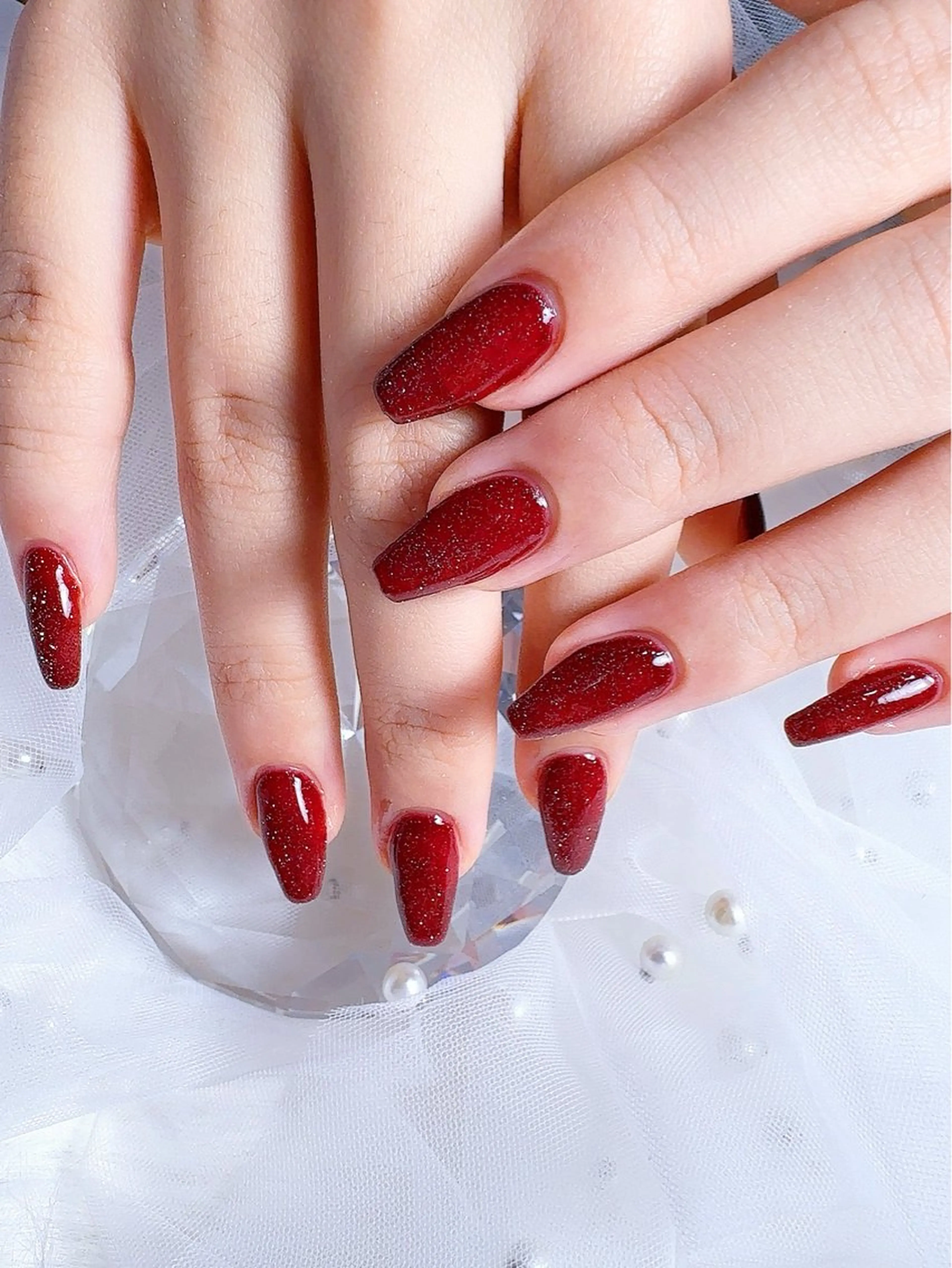 ネイル アートネイル フラッシュネイル フットネイル グラデーション ラメ(グリッター) ハンドネイル BABY  BREATH所属・y natsumiのネイルデザイン