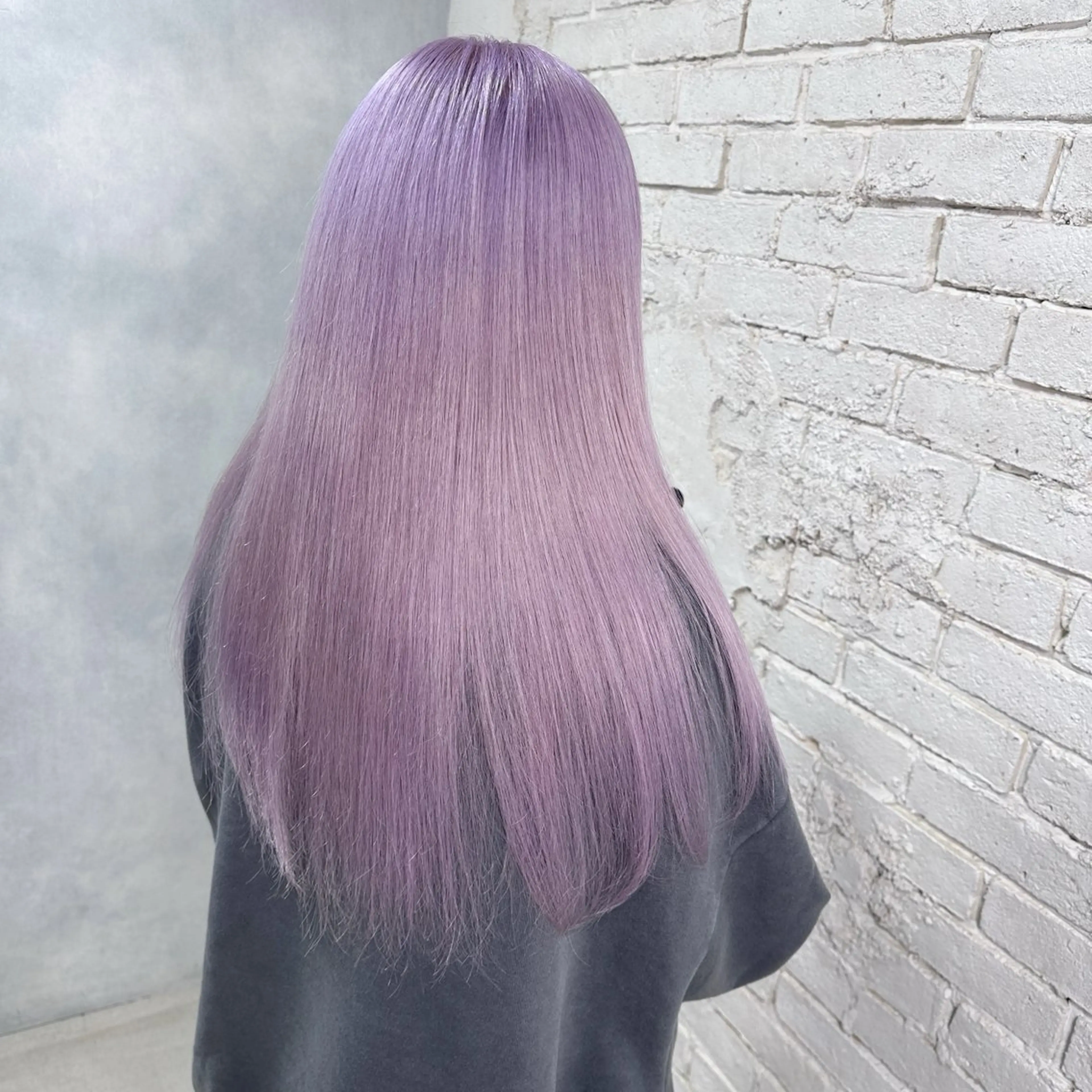 ロング カラー ベージュカラー ブリーチ ケアブリーチ ダブルカラー ハイトーンカラー カット ヘアカラー トリートメント レイヤーブリーチ特化 ホワイト専門/岸のヘアスタイル