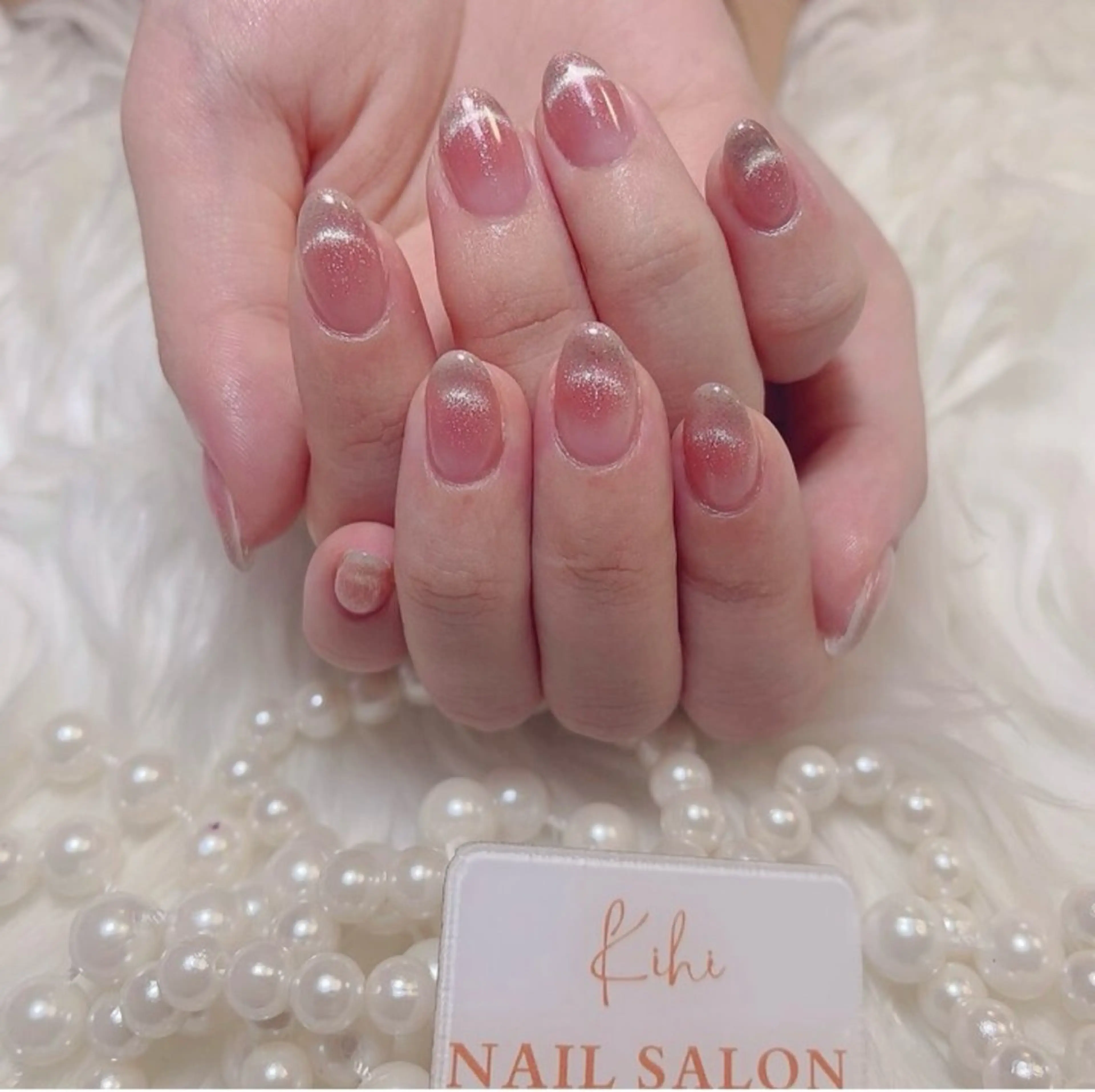 ネイル アートネイル フレンチネイル ジェルネイル グラデーション 韓国ネイル 小林 あゆみのネイルデザイン