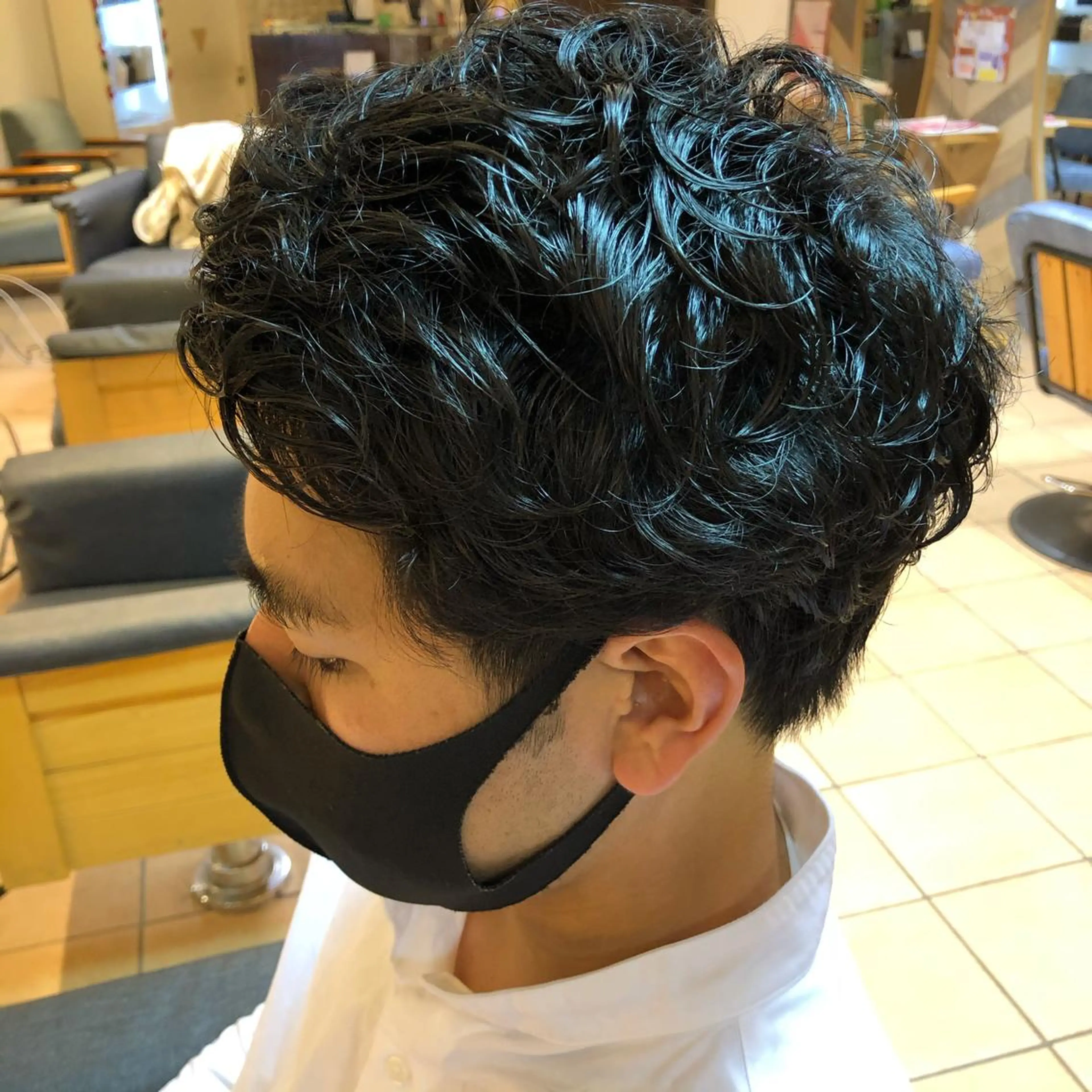 パーマ メンズ メンズパーマ カット パーマ AMANE🌼 ハヤシサオリのヘアスタイル