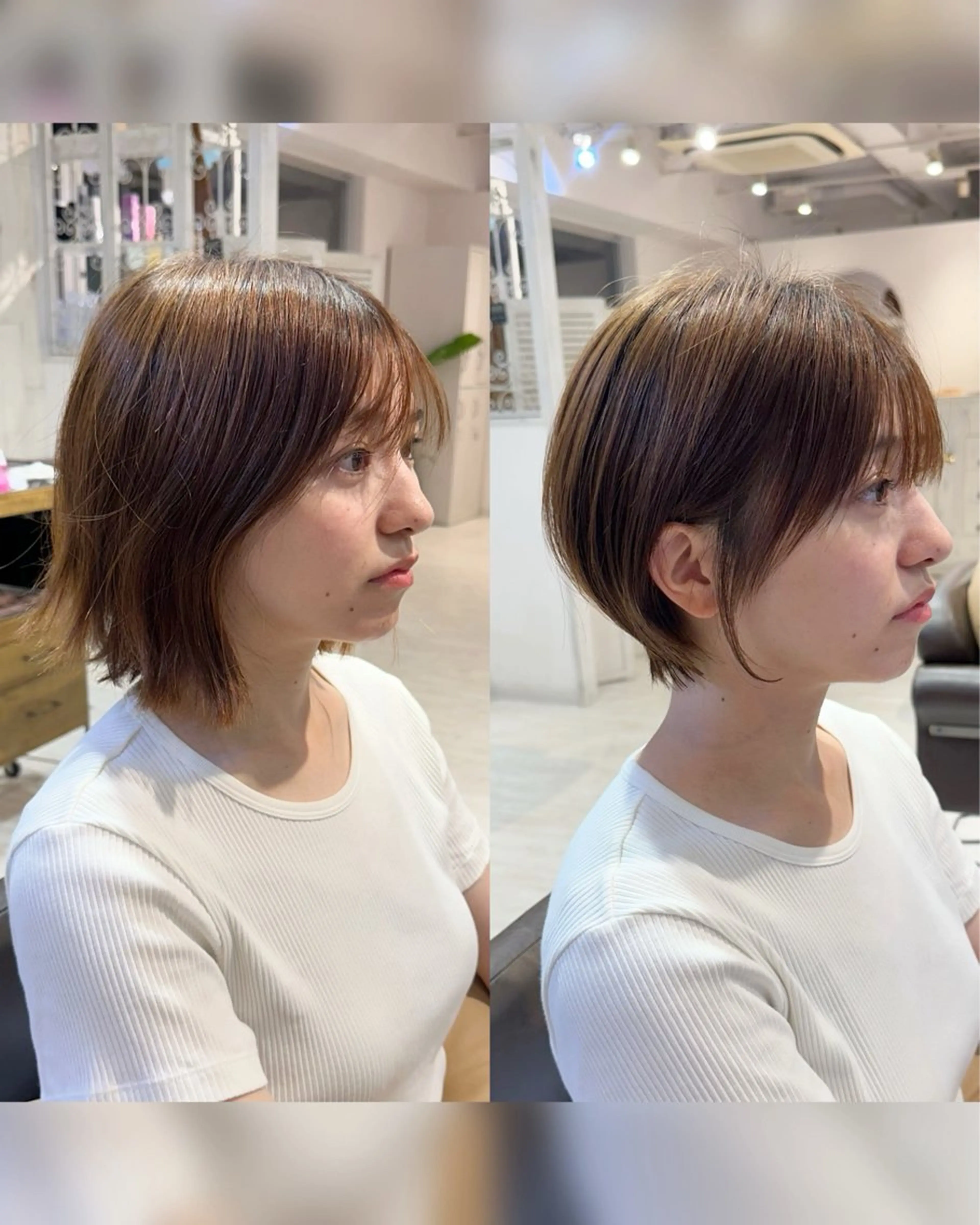 ショート カット 縮毛矯正/ショート/ レイヤー/畑中正敏のヘアスタイル