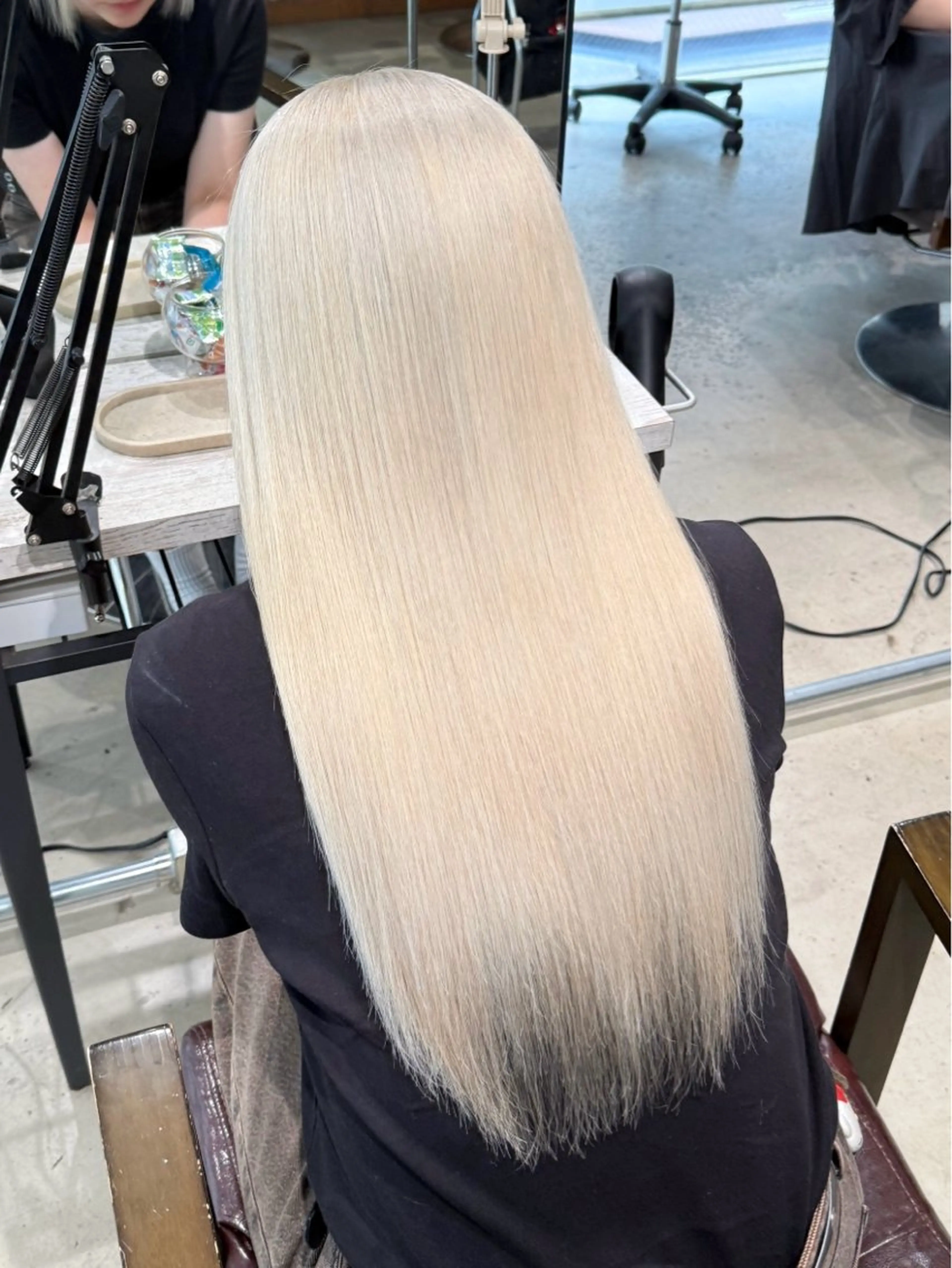 ロング料金なし♥ケアブリーチダブルカラー+1stepトリートメント💖シャンプーブローヘッドスパ付き🧴♡の写真