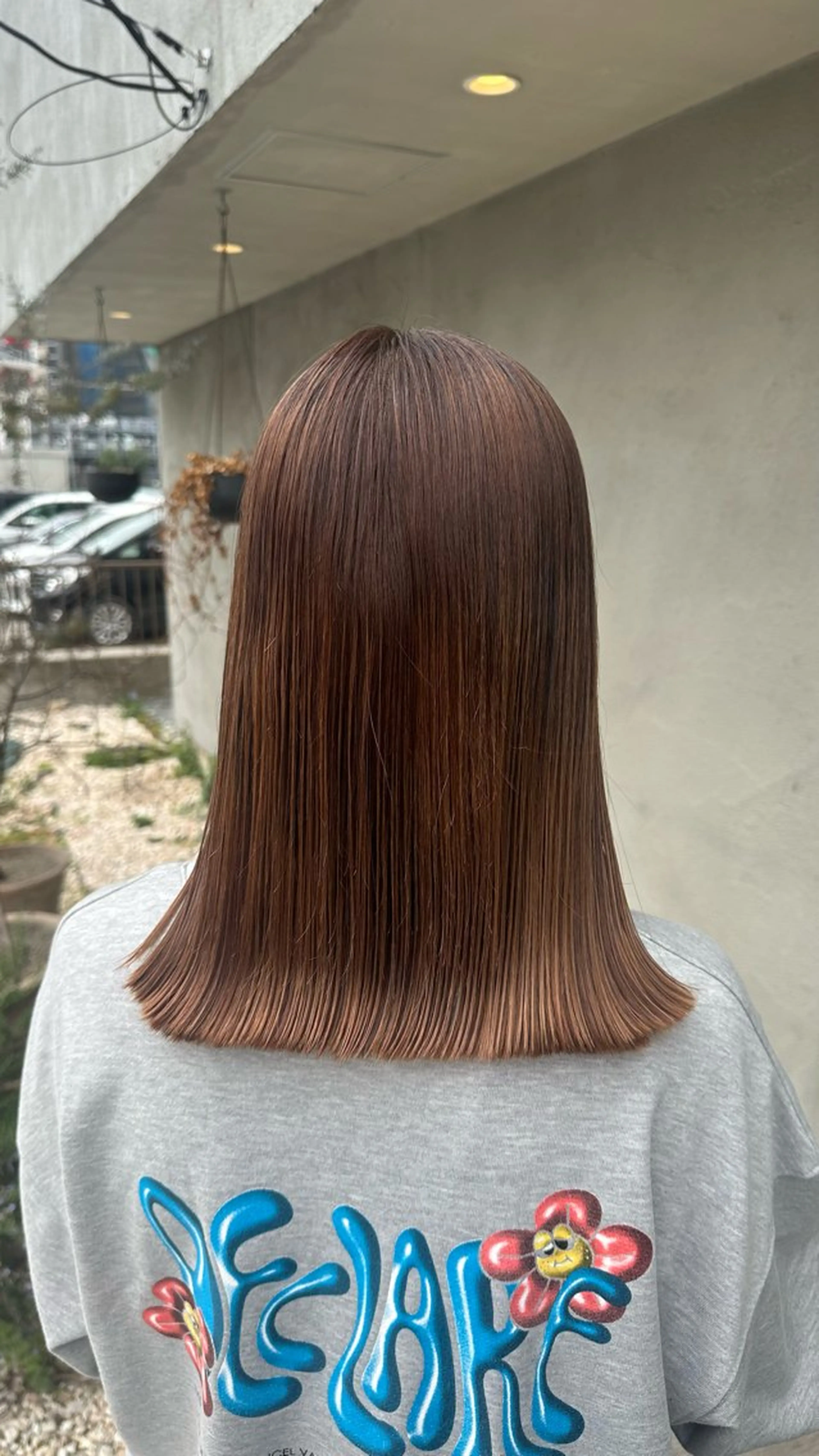 ミディアム 外ハネヘア 寺田 彩芽のヘアスタイル