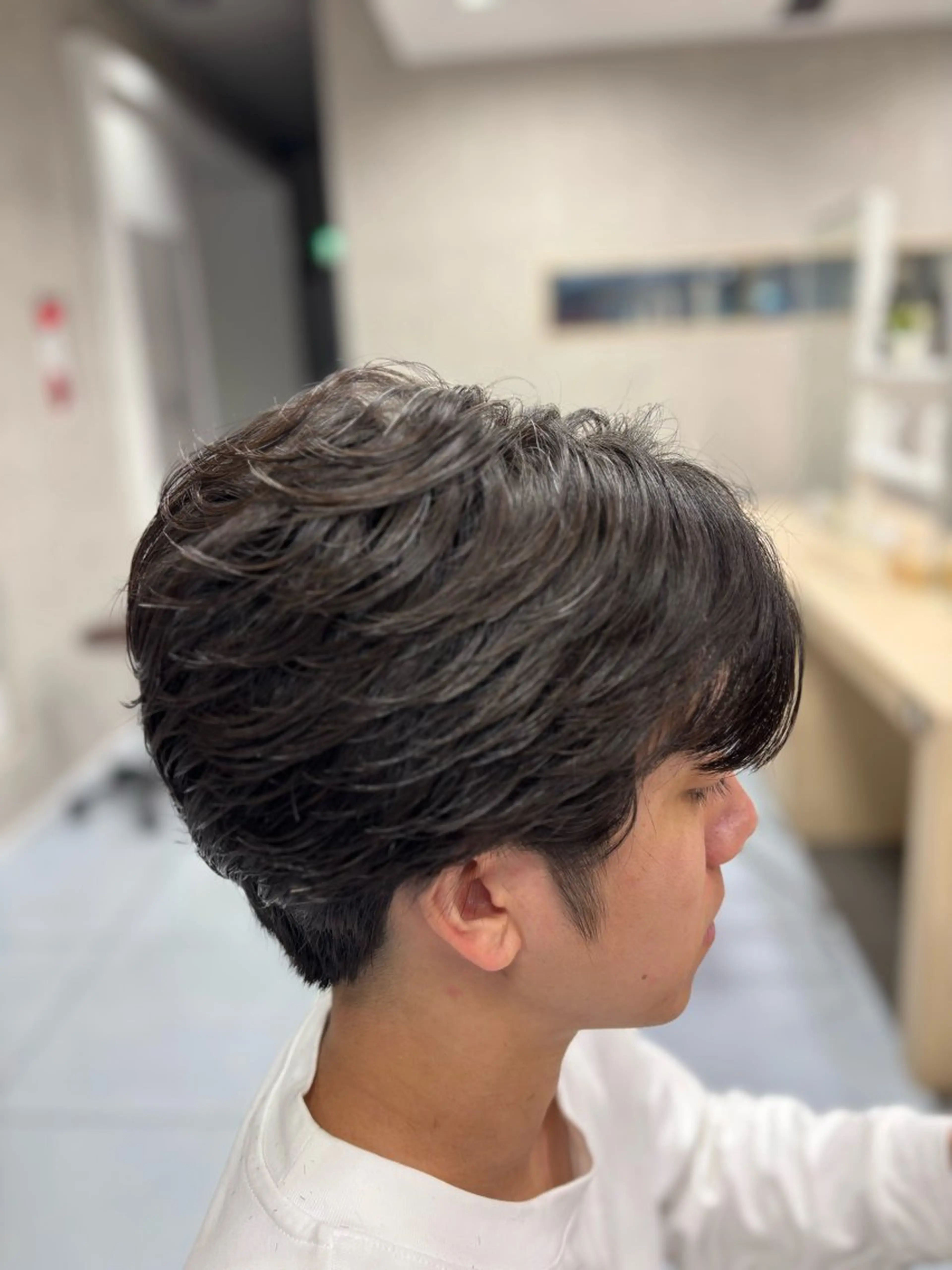 ショート パーマ メンズ カット パーマ メンズ特化韓国風 パーマスタイル/りんのヘアスタイル