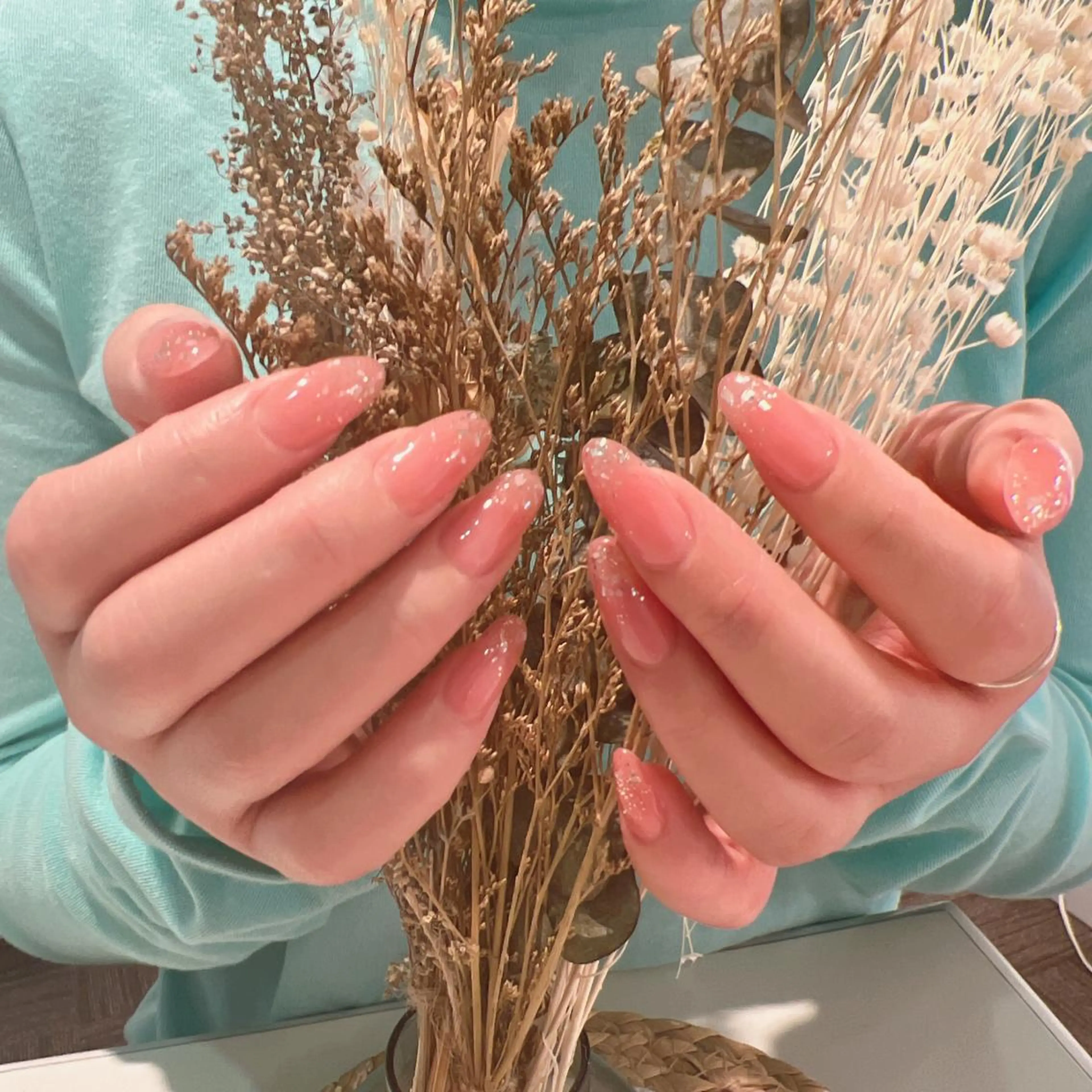 ネイル アートネイル 長さ出し フラッシュネイル フレンチネイル ジェルネイル You&Me Yukiのネイルデザイン