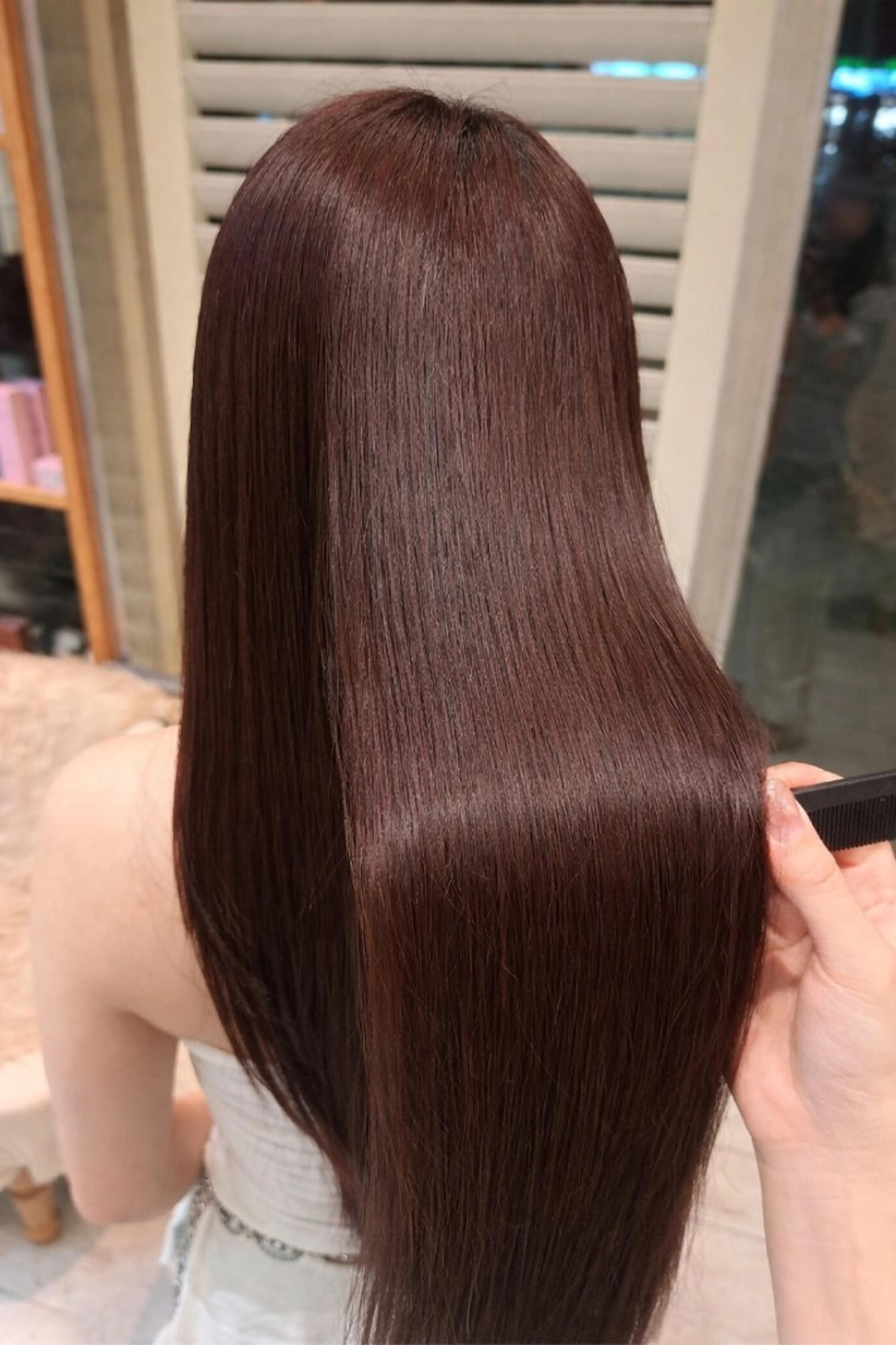 ロング カラー ブラウンカラー カシス ヘアカラー 渋谷/暖色カラー/ Miyuのヘアスタイル