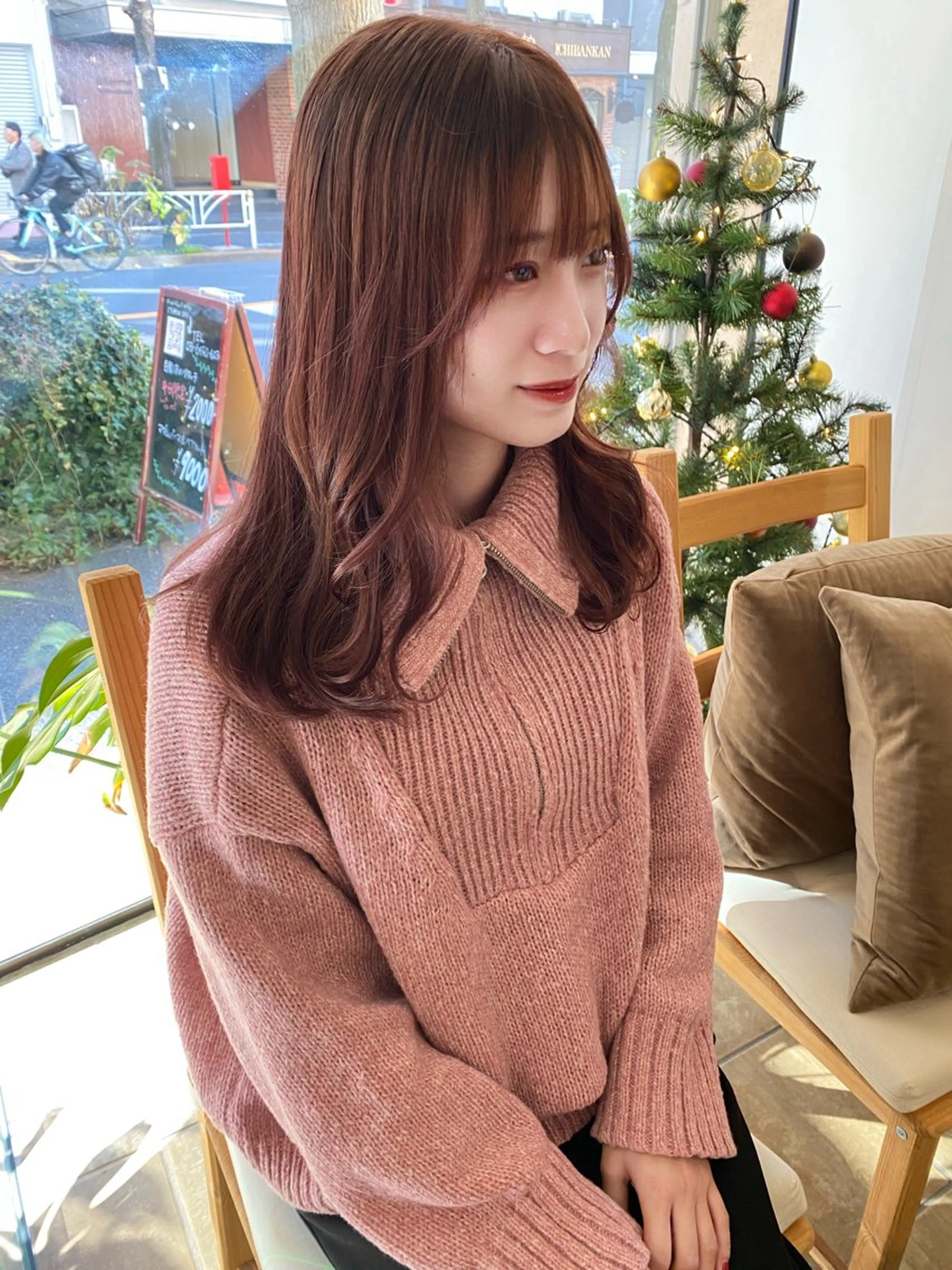 セミロング カラー Joule銀座 石山あやのヘアスタイル