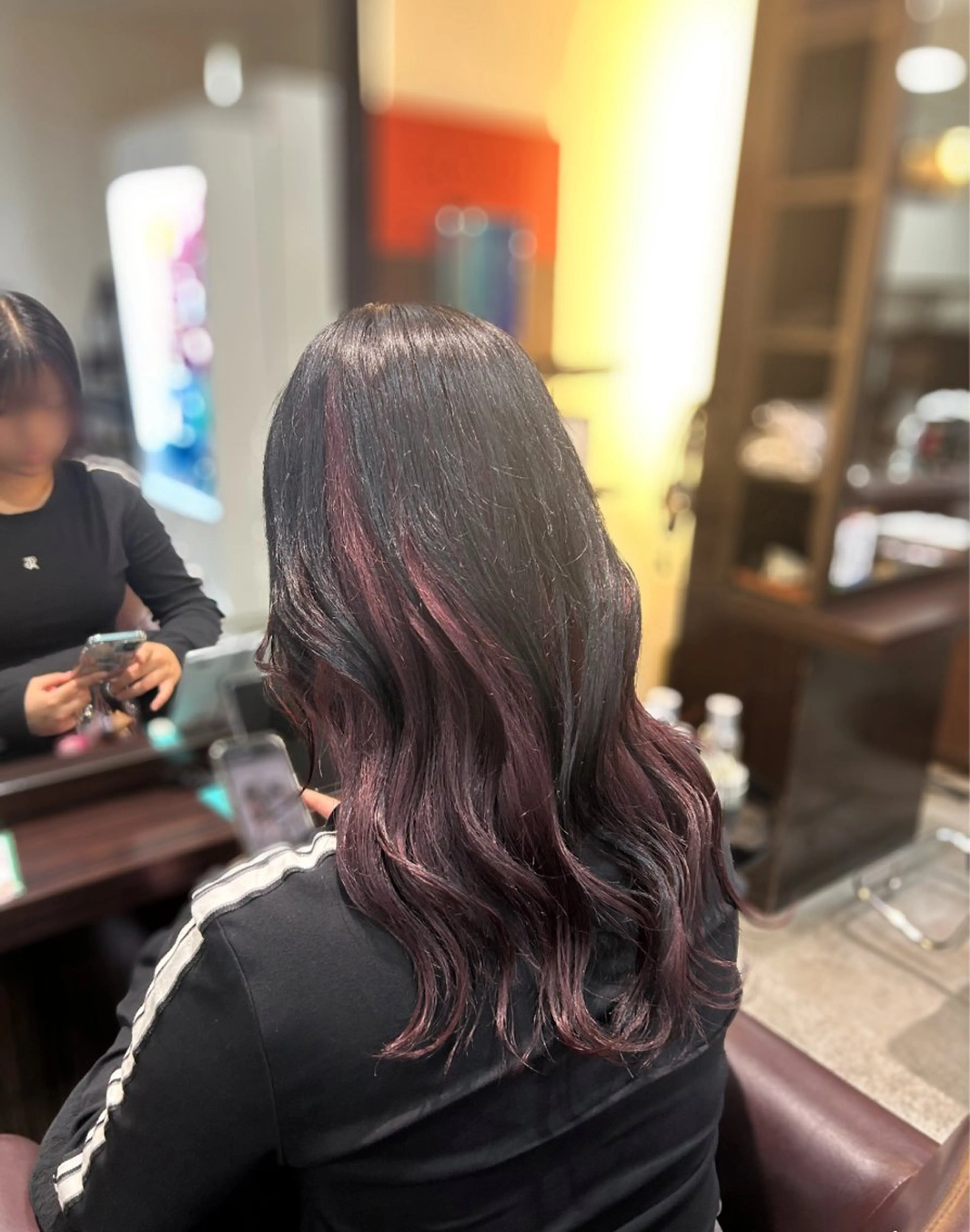 ロング カラー デザインカラー トリートメント ヘアカラー トリートメント 坂本奈都美 🎀のヘアスタイル