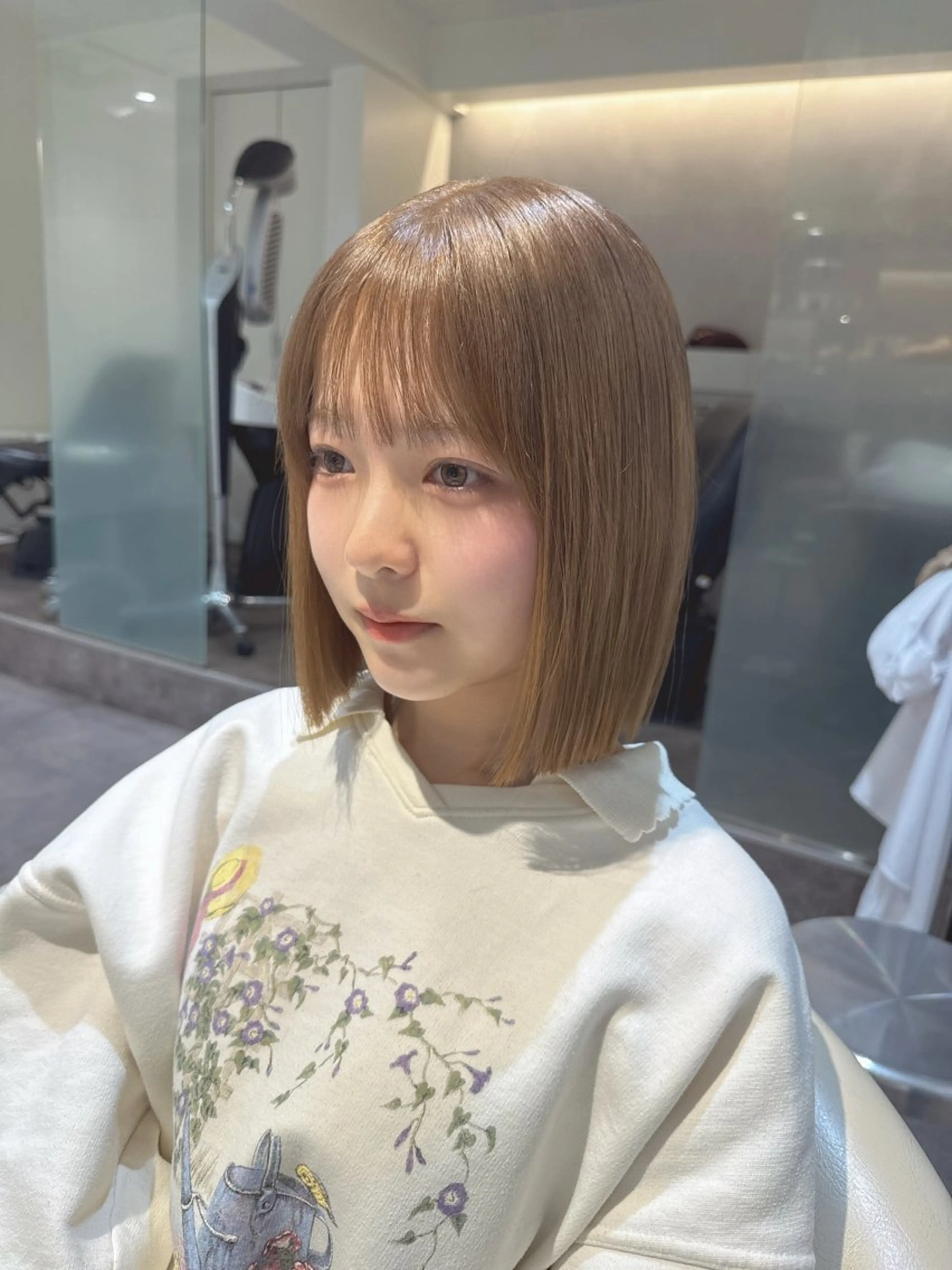 ショート カラー ショートボブ ベージュカラー 透明感カラー ミルクティーベージュ ボブ カット ヘアカラー 💎透明感カラー特化 💎TAISEIのヘアスタイル