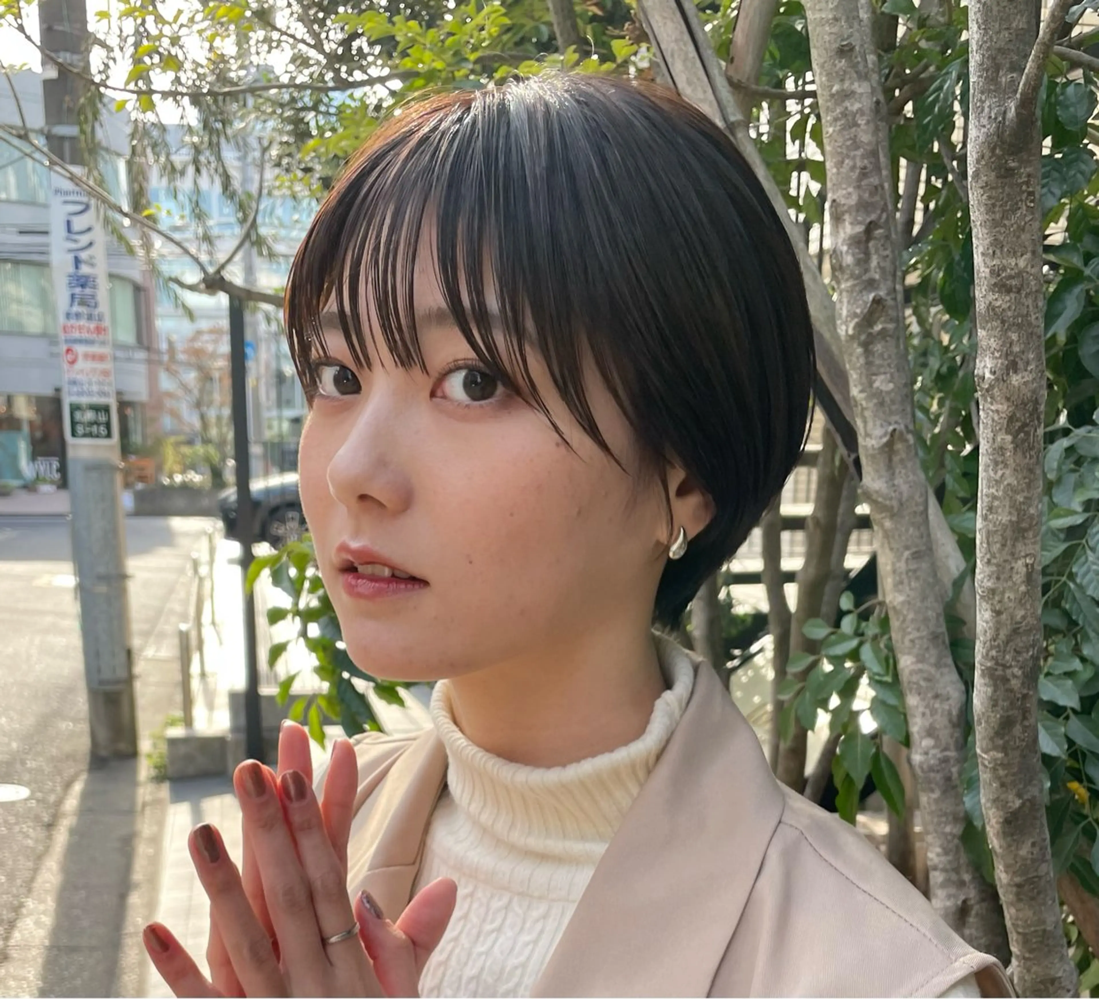 ショート カラー ショートヘア カット ヘアカラー トリートメント mee.表参道所属・ボブ/ショート /パーマ/shinのヘアスタイル