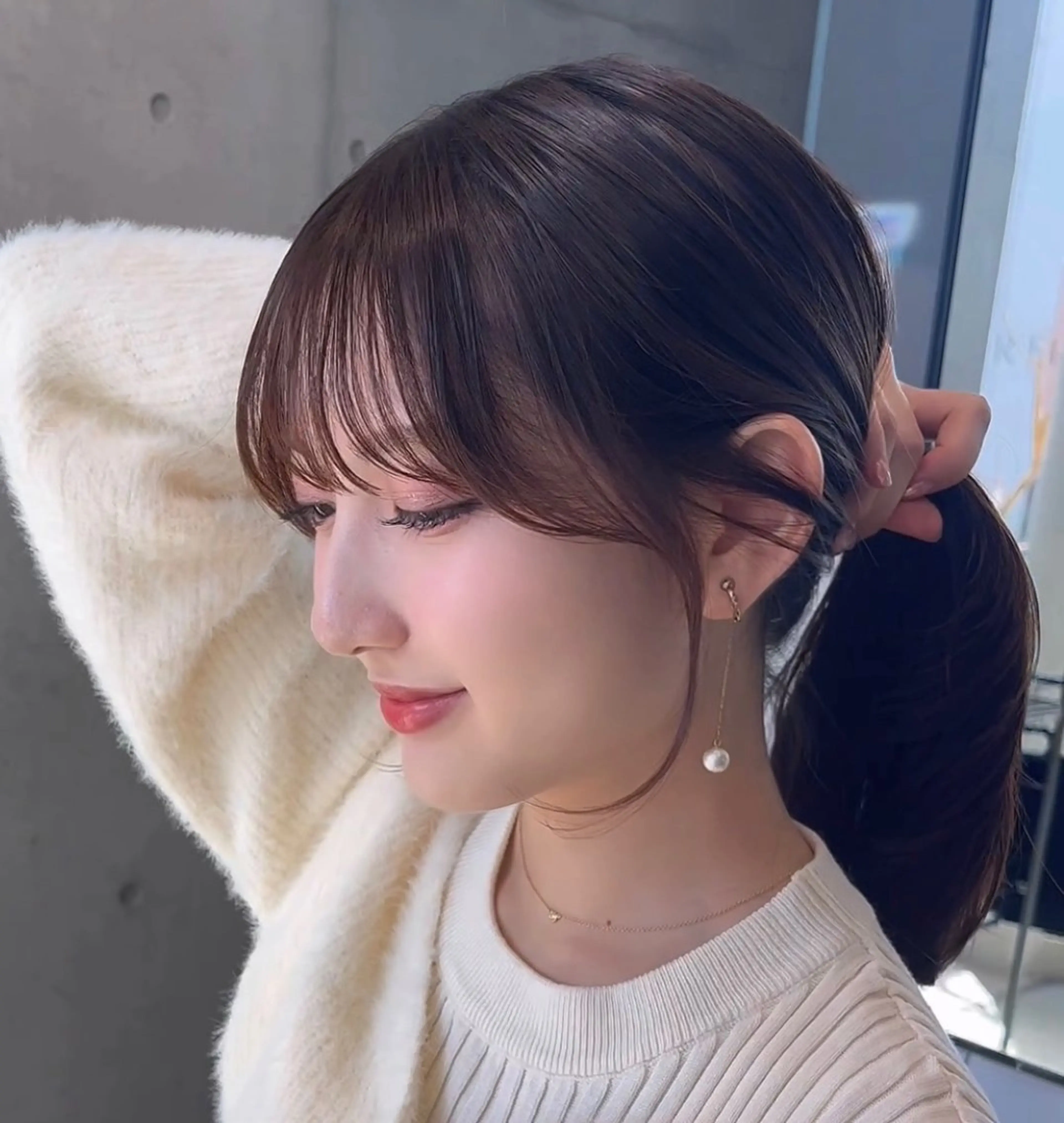 ロング カラー カット ヘアカラー トリートメント 🌫️大人韓国ヘア 🌫️naoyaのヘアスタイル