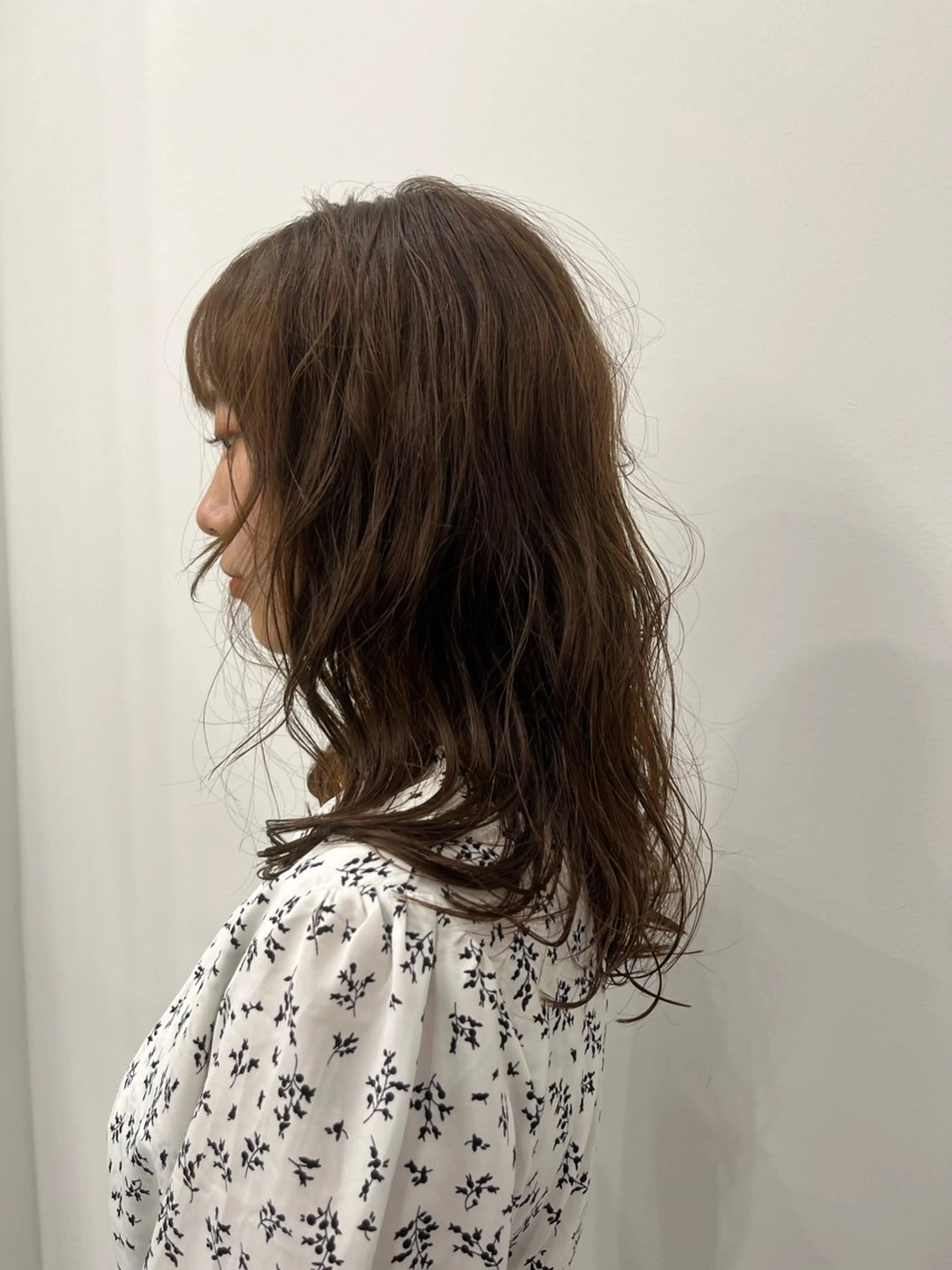 セミロング パーマ 門崎未依/レイヤー/ メンズカット🪿🌼のヘアスタイル