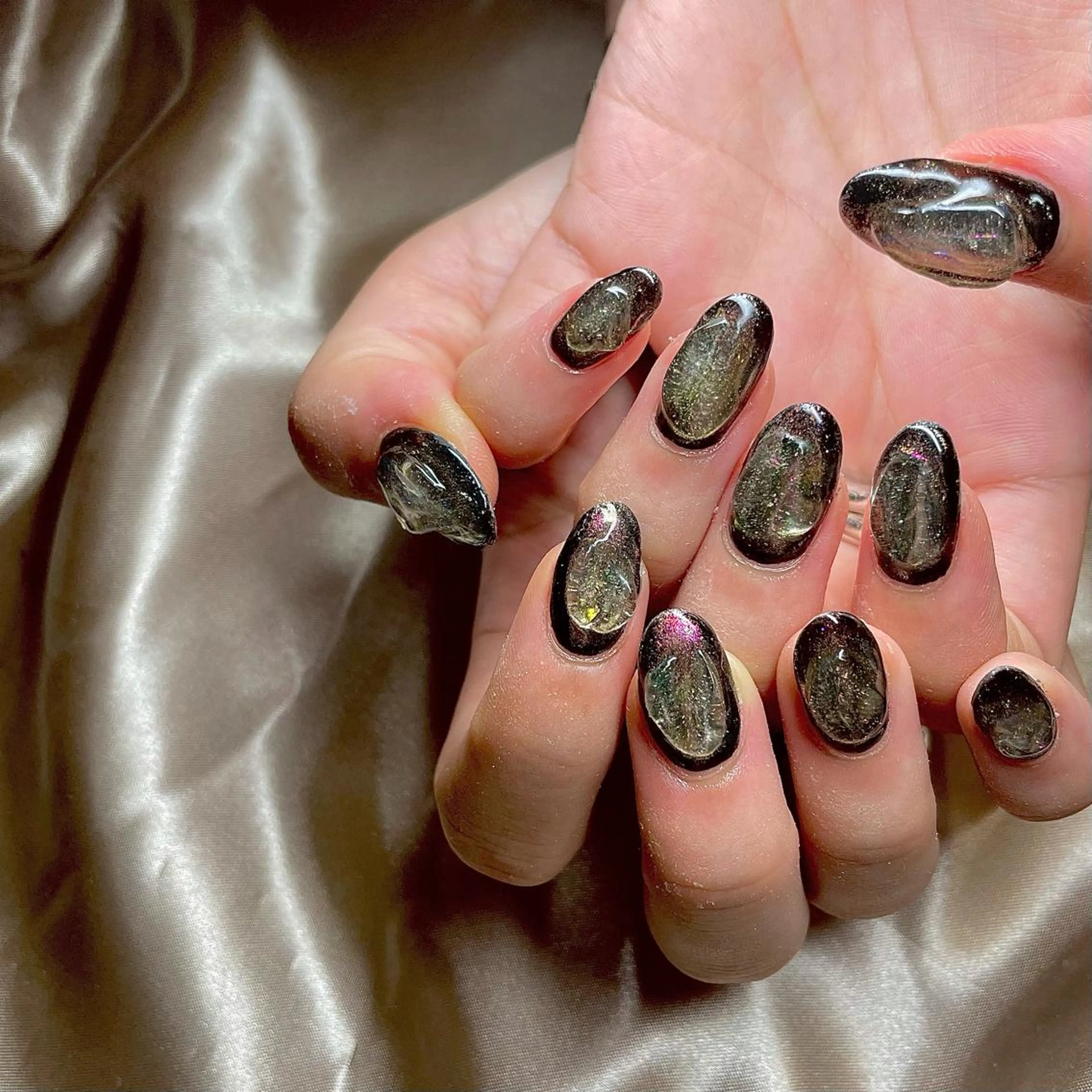 ミディアム カラー パーマ ヘアアレンジ メンズ キッズ ネイル マツエク・マツパ クリアネイル nail&eye Aoのマツエク・マツパデザイン