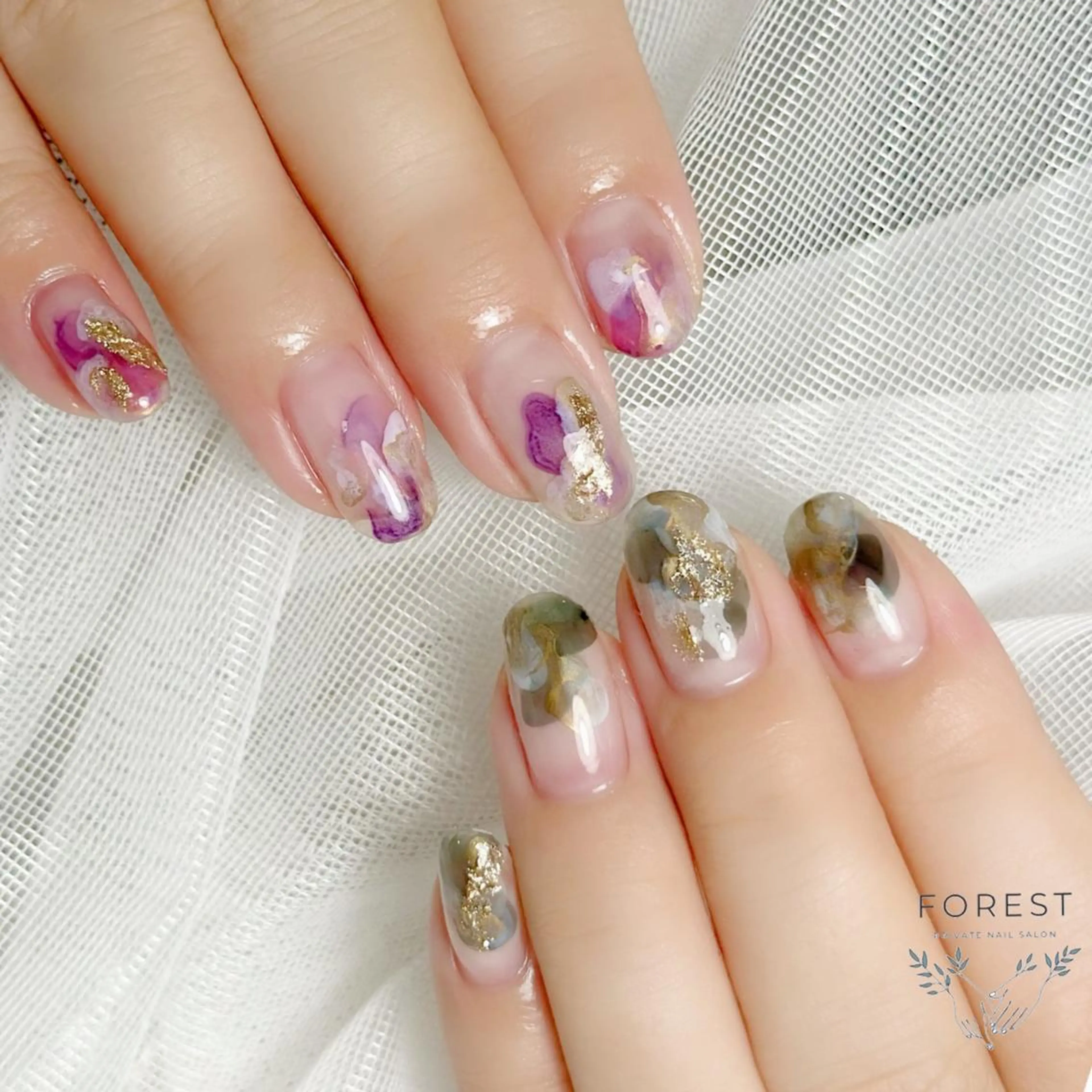 ネイル 白岡市篠津自宅 サロンForestのネイルデザイン