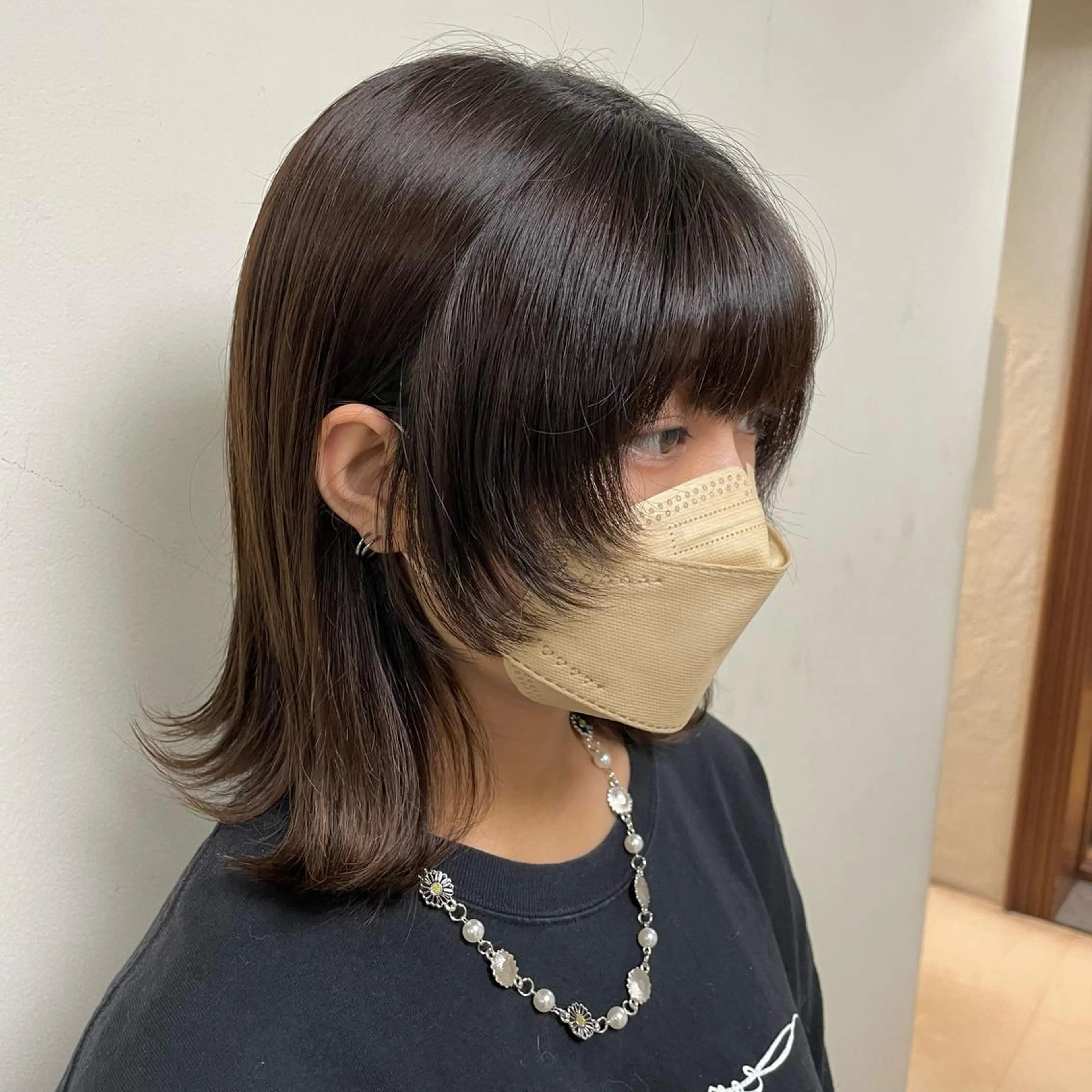 ミディアム カラー ヘアアレンジ カット ヘアカラー 縮毛矯正 トリートメント maoブリーチ無し 似合わせカラーのヘアスタイル