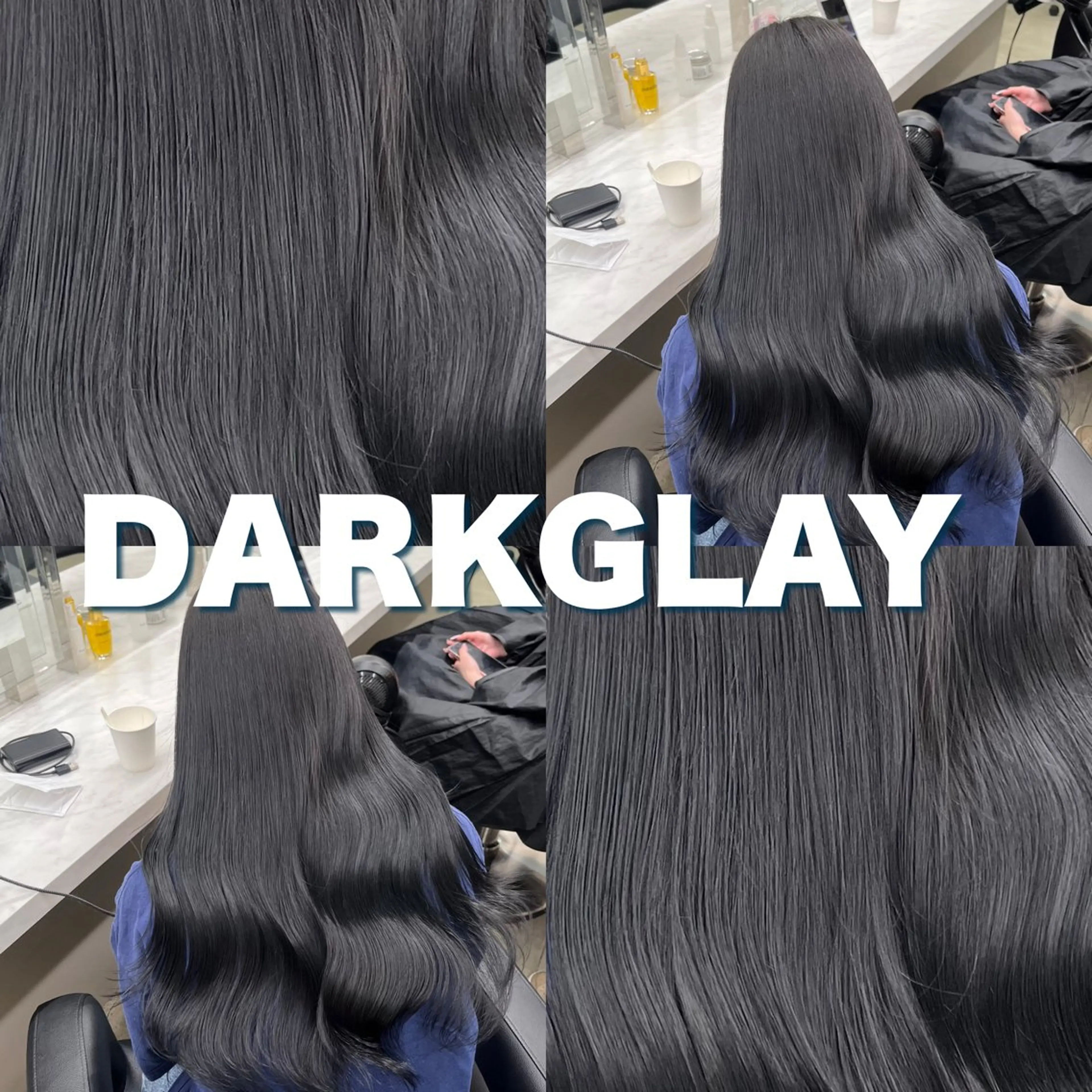 セミロング ヘアカラー トリートメント ヘッドスパ ヘアセット 寒色＆ブリーチ特化 寒色MiOのヘアスタイル