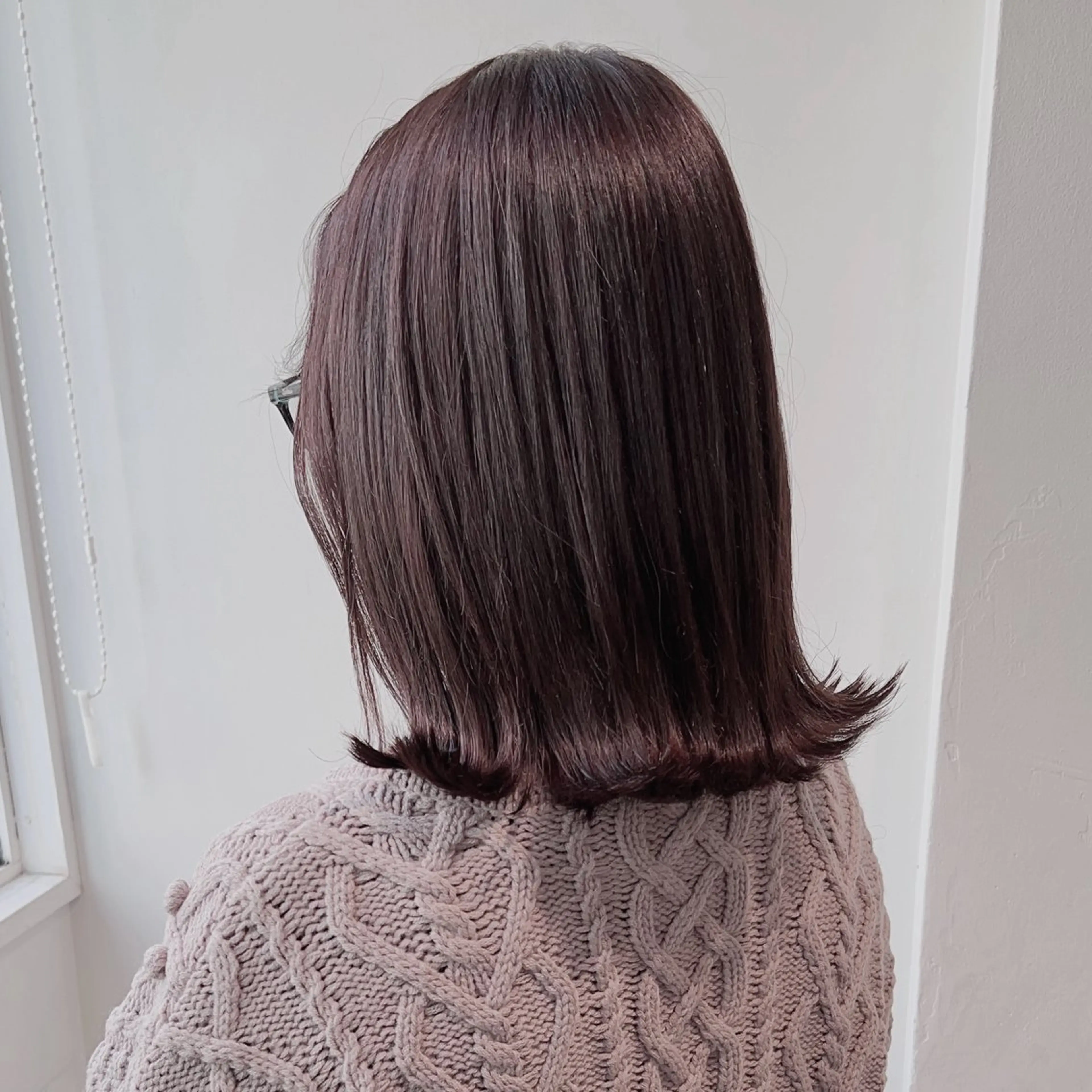 ミディアム カラー ヘアカラー トリートメント ヘッドスパ ヘアセット 𓏸レイヤー髪質改善 透けカラーカノン🫧のヘアスタイル