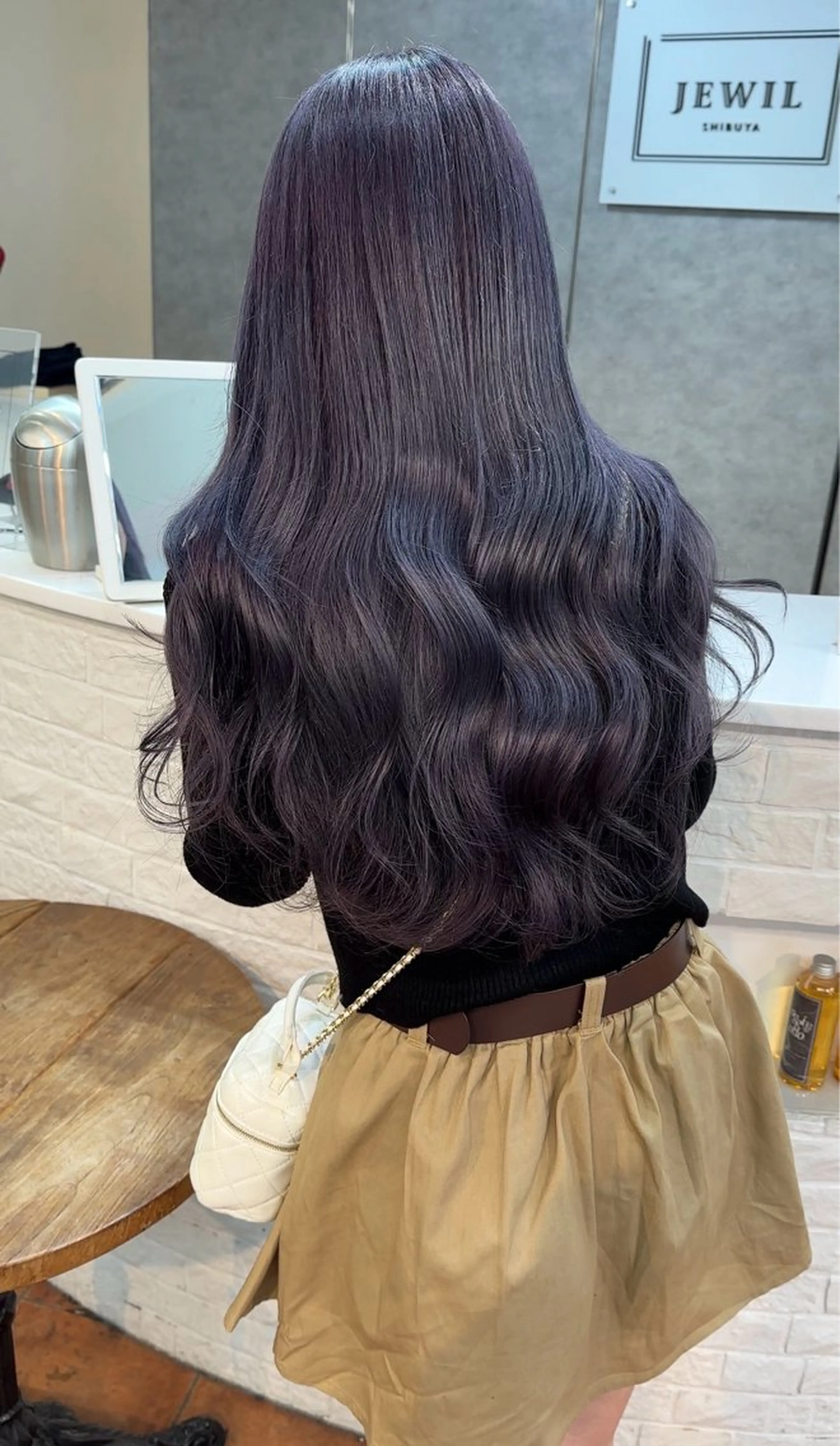 ロング カラー ブリーチ ラベンダーカラー JEWIL SHIBUYAのヘアスタイル
