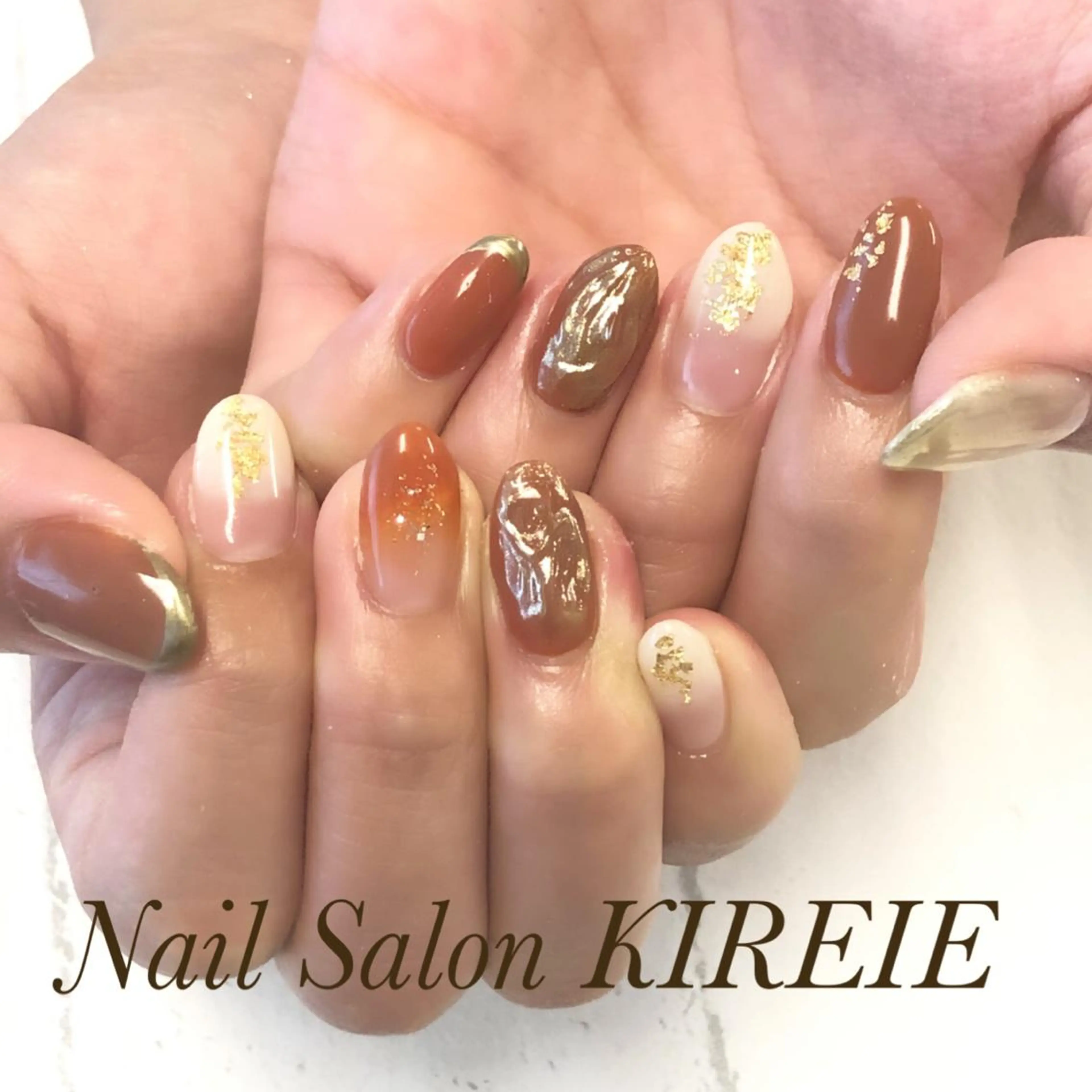 カラー ネイル ニュアンスネイル KIREIE NAILSのネイルデザイン