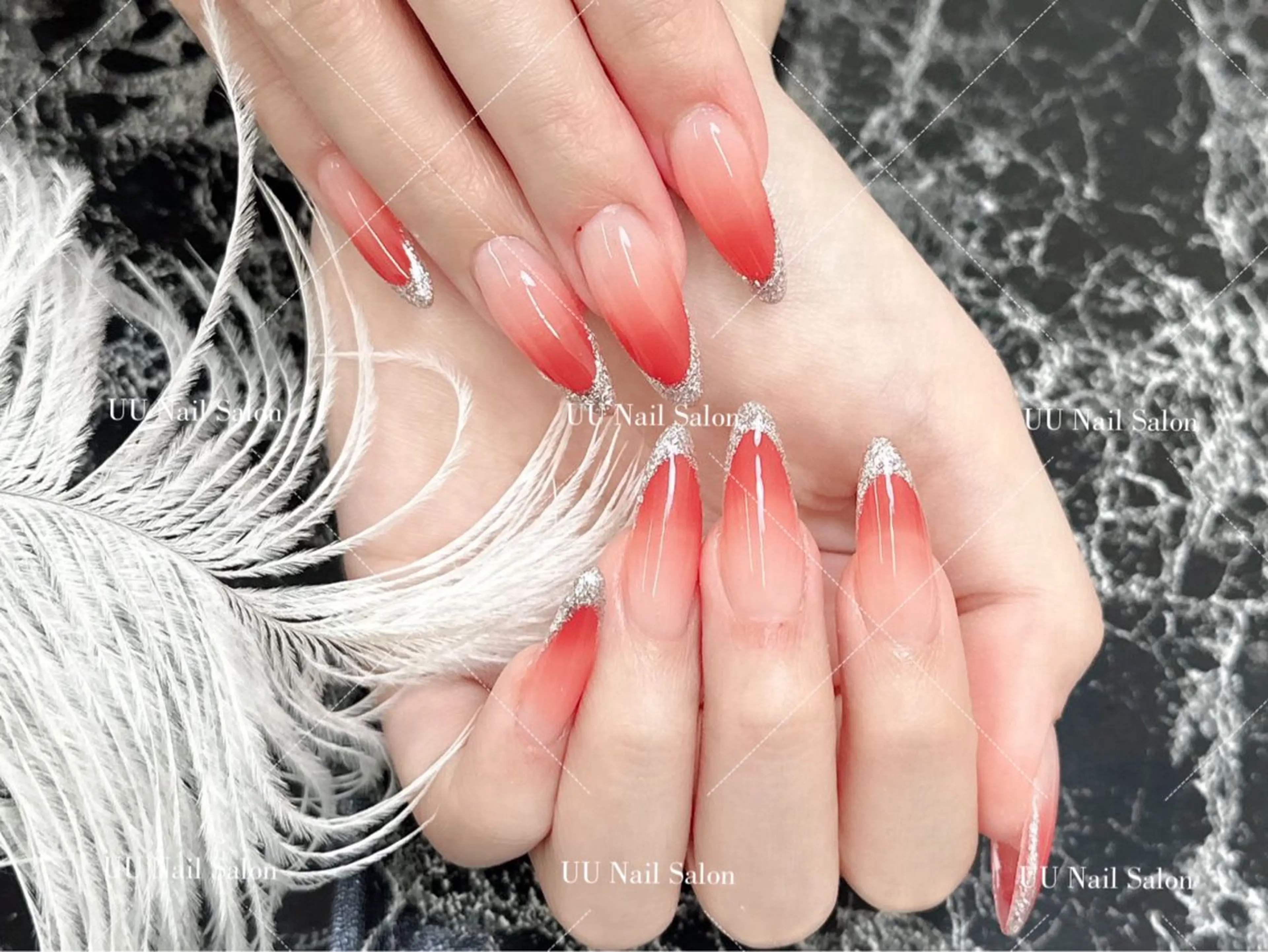 ネイル フレンチネイル ハンドネイル UU Nail Salon 西川口のネイルデザイン