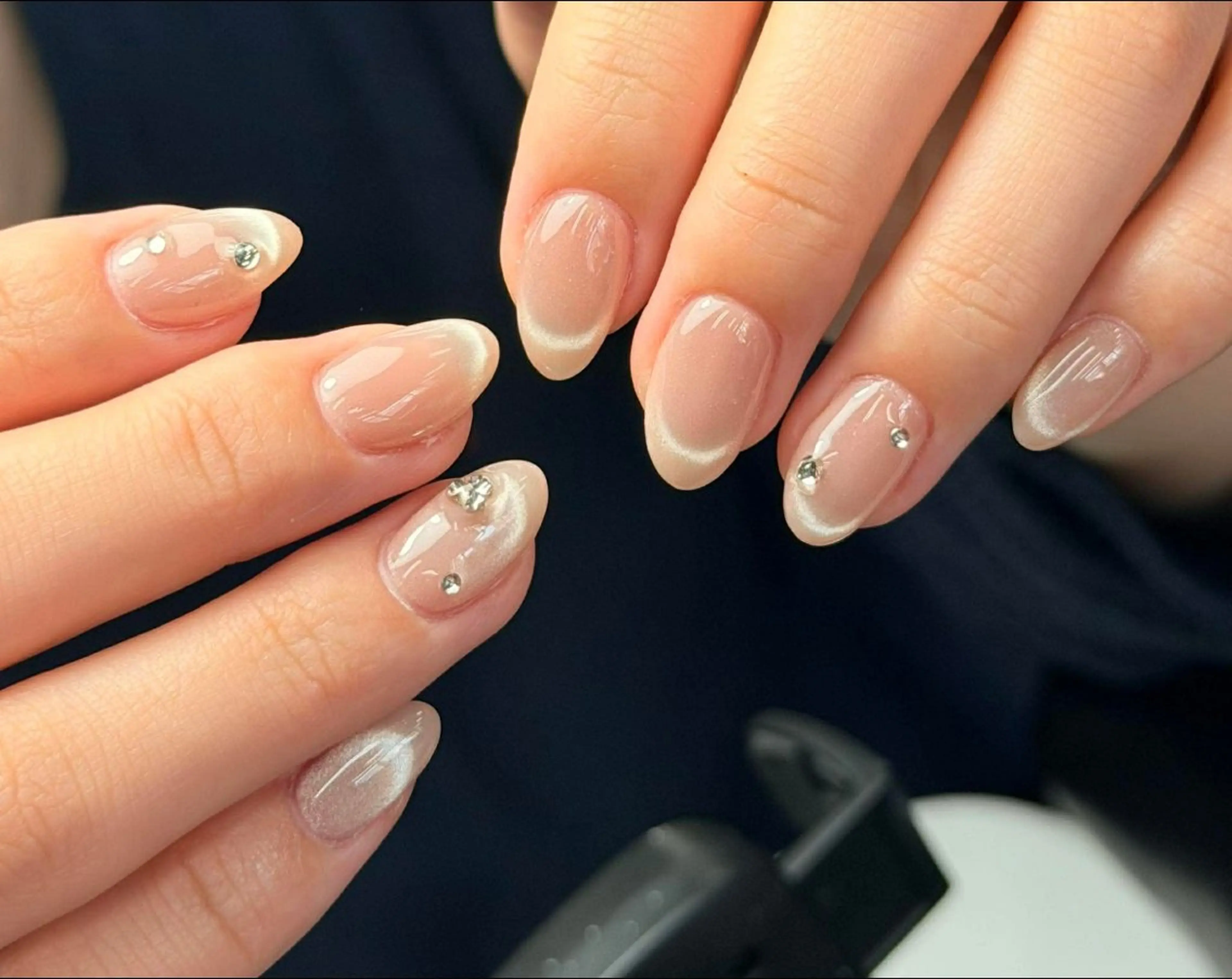 ネイル 韓国ネイル 持ち込み ニュアンスネイル ネイルチップ ハンドネイル Tini ANA.CHUOのネイルデザイン