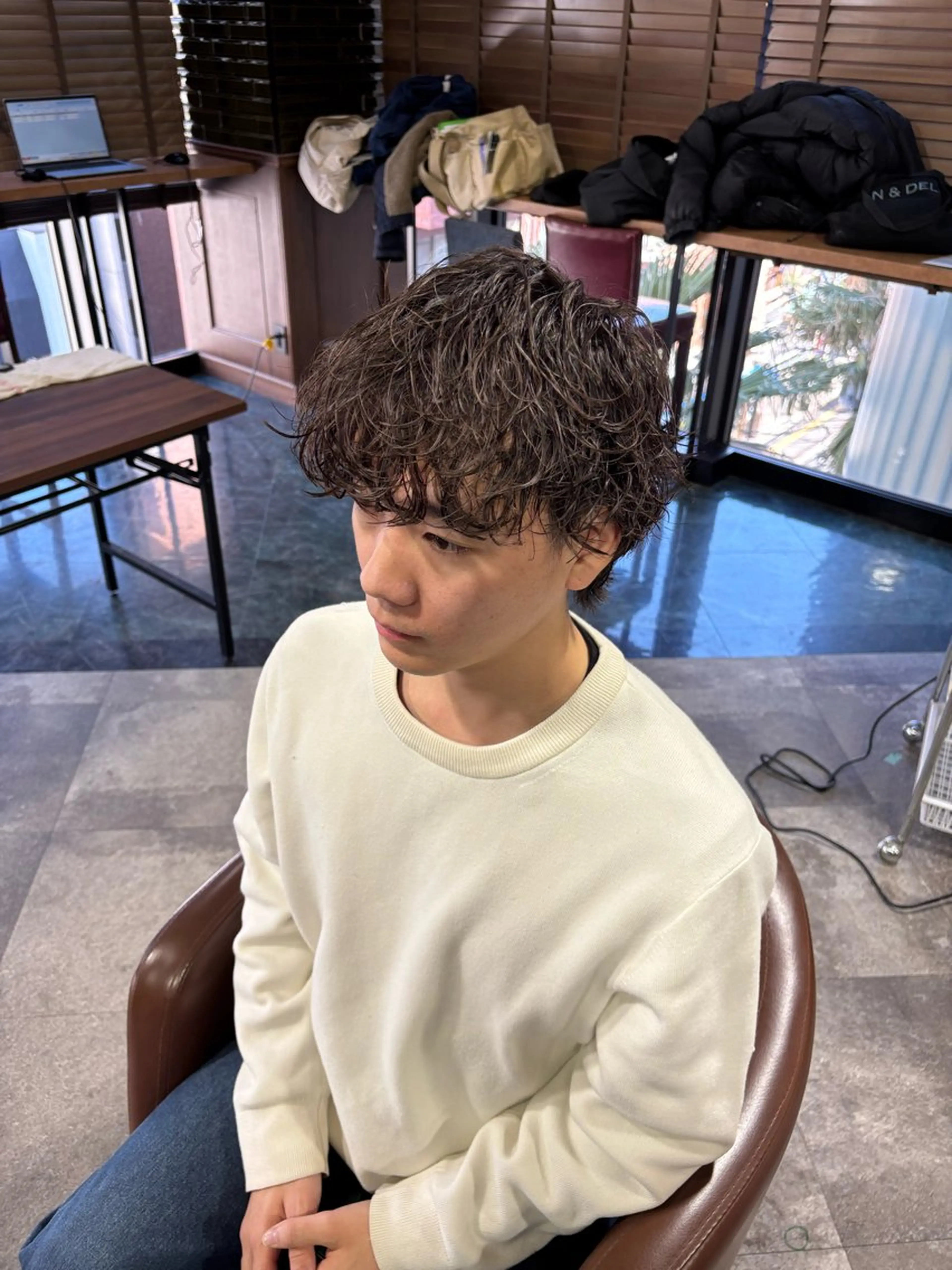 ショート カット パーマ growth天神所属・彌永 燈亜のヘアスタイル