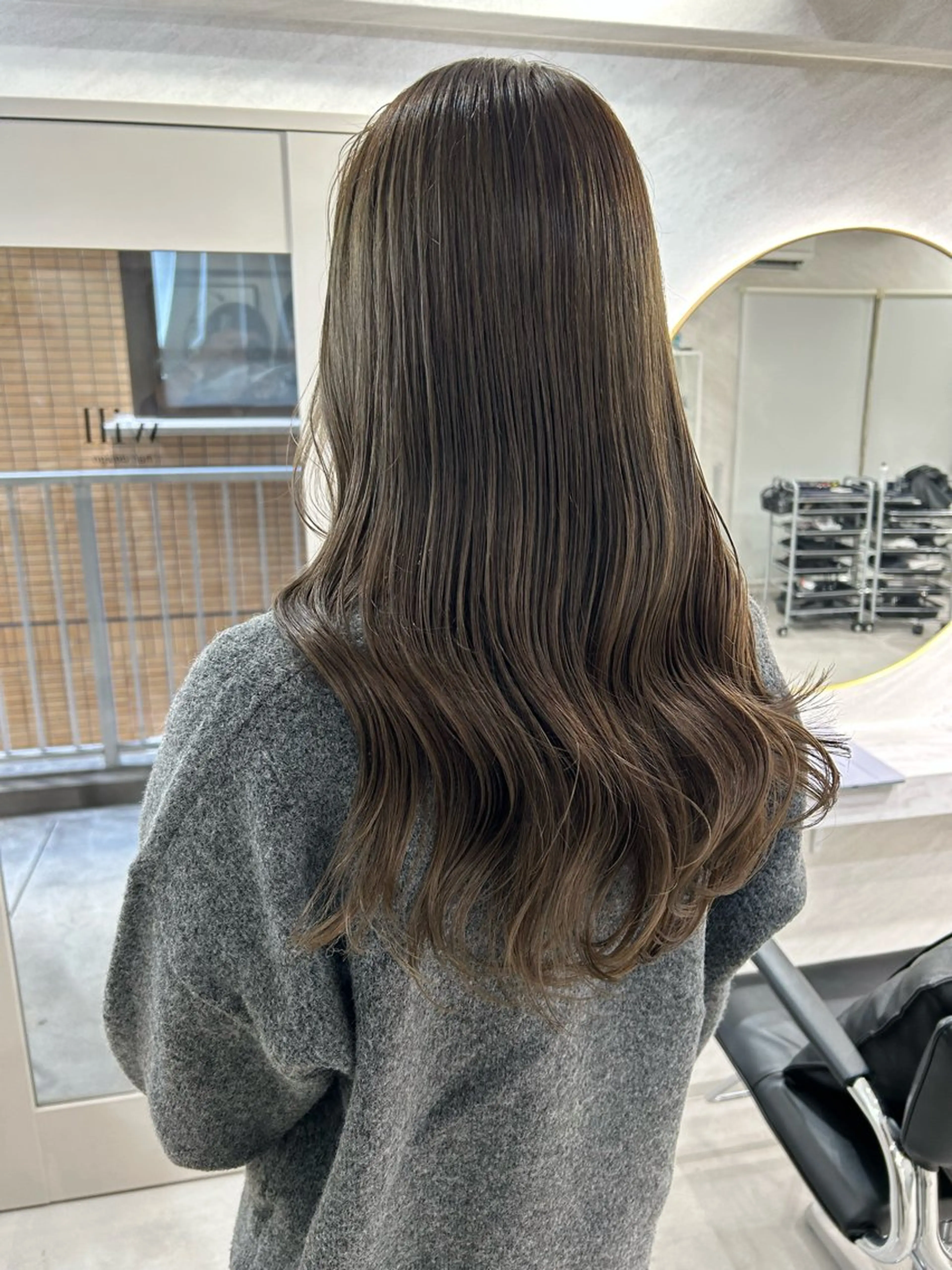 ロング カラー カット ヘアカラー トリートメント 髪質改善will hairdesignのヘアスタイル