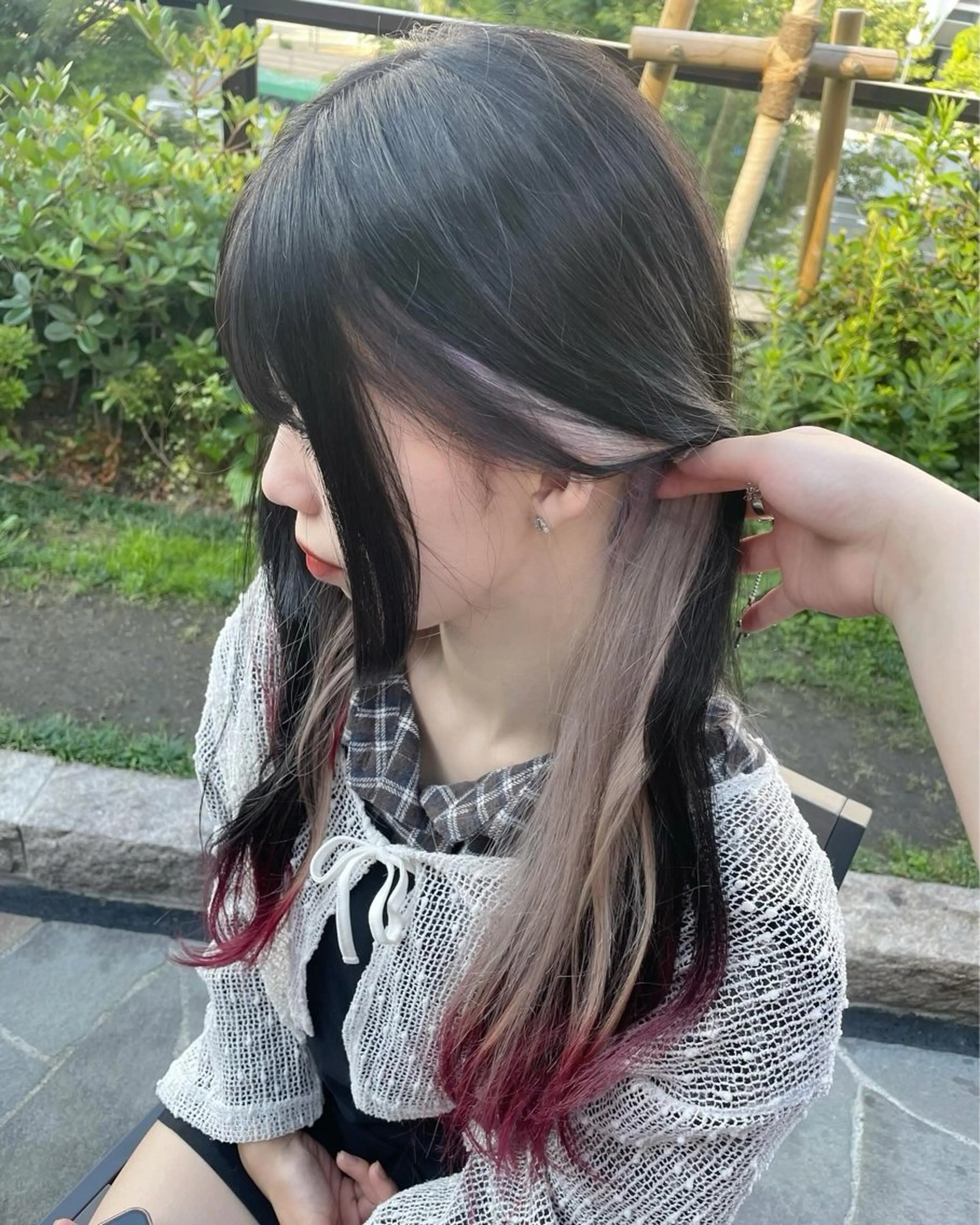 カラー レッドカラー ヘアカラー トリートメント 🍭ハイトーン/ デザインカラー🦄のヘアスタイル