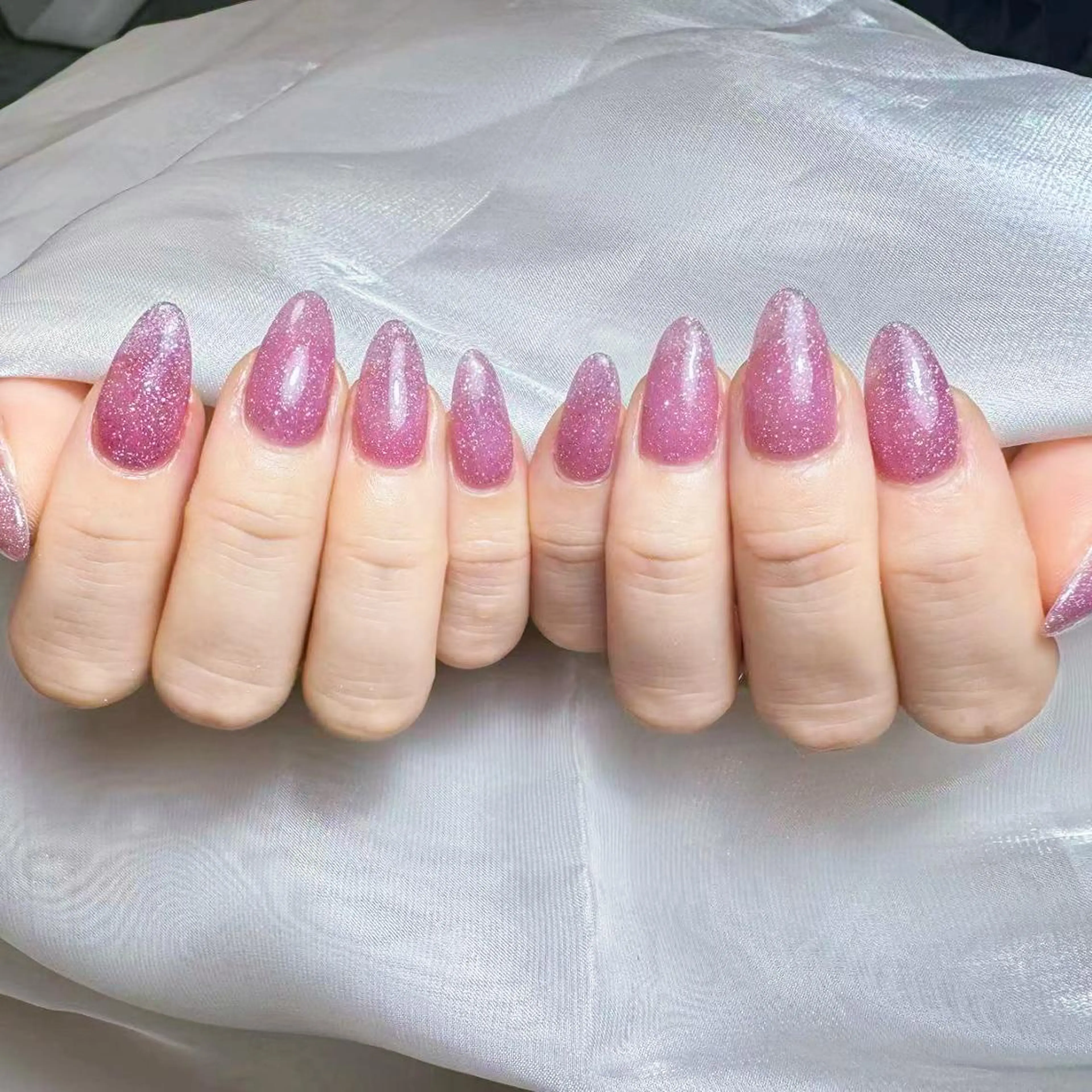 ネイル アートネイル オーロラネイル ガーリー キラキラネイル 韓国ネイル ハンドネイル DIAMOND 💅のネイルデザイン