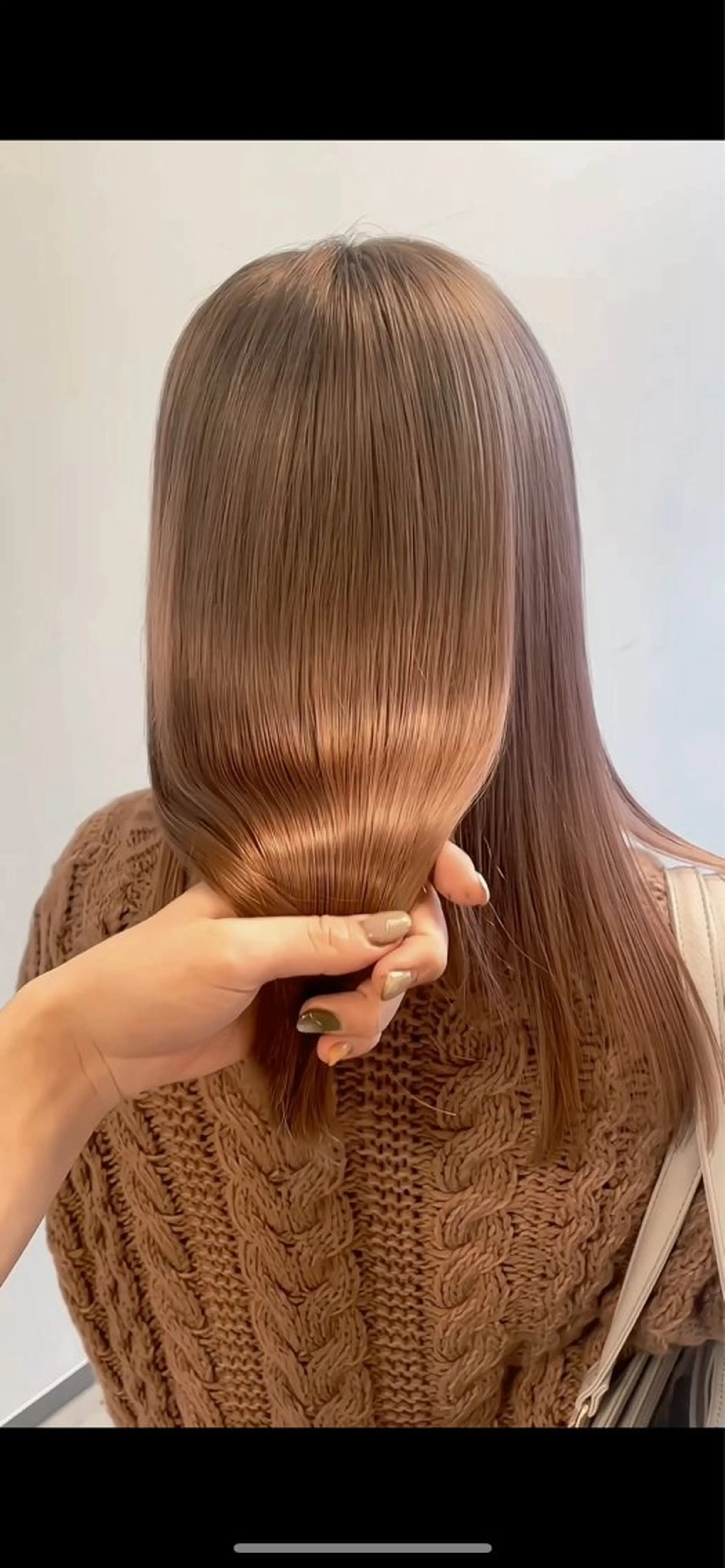 セミロング カラー カット トリートメント 心斎橋/ブリーチなし 髪質改善/レイヤーのヘアスタイル