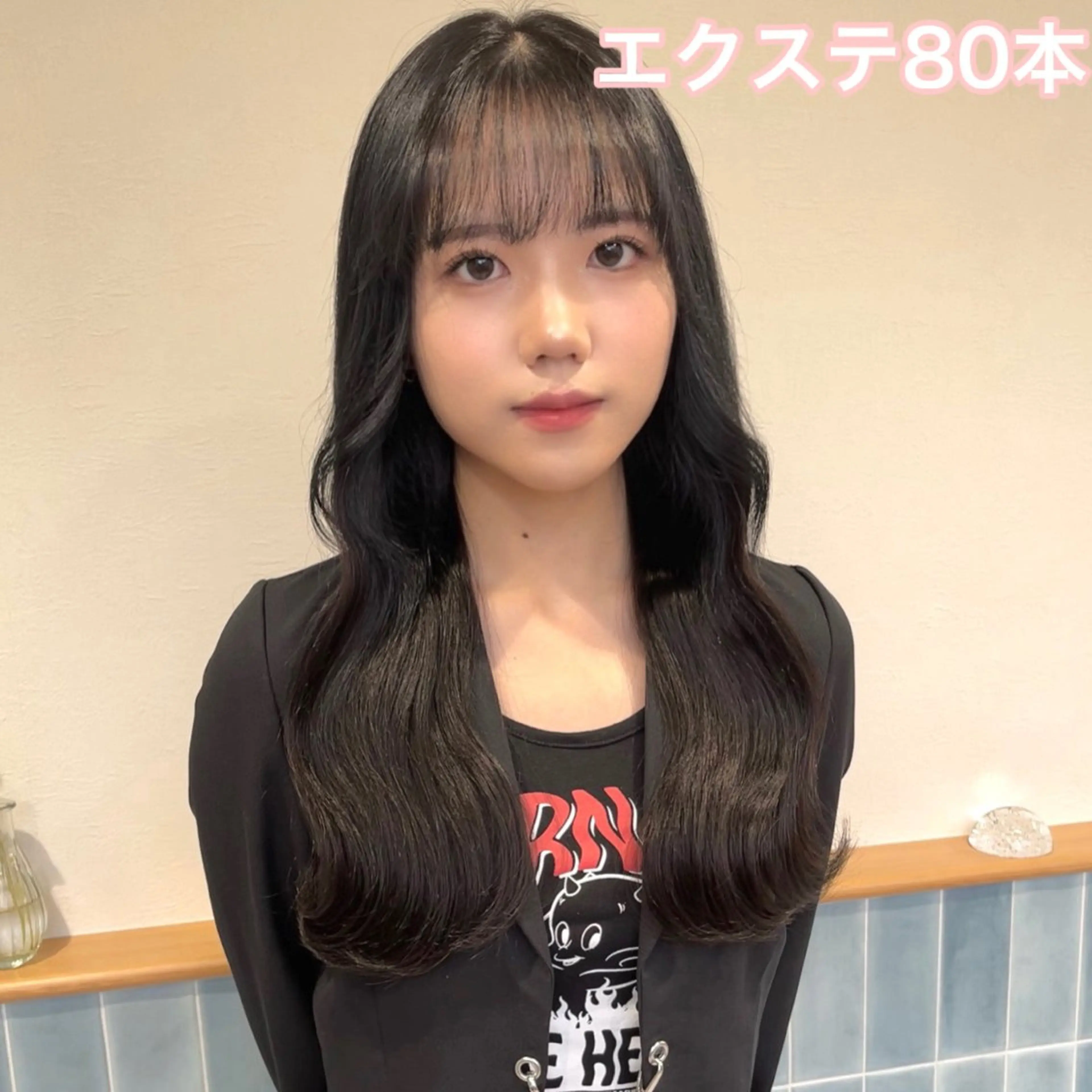 ロング カラー ヘアカラー エクステ MOE🐈‍⬛🎀 エクステ/ワンホンのヘアスタイル