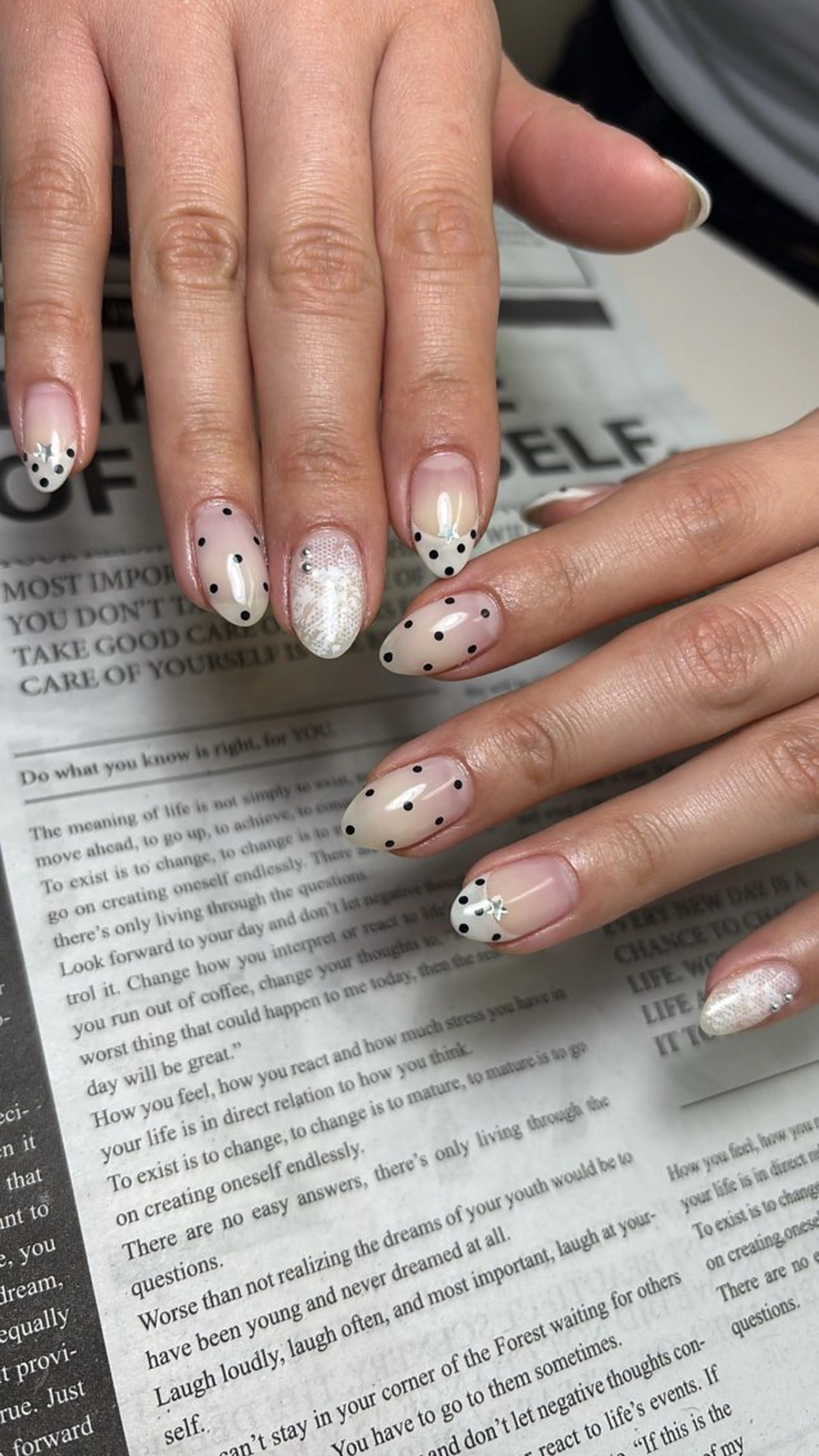 ネイル ドット レース amuu所属・amuu kannaのネイルデザイン