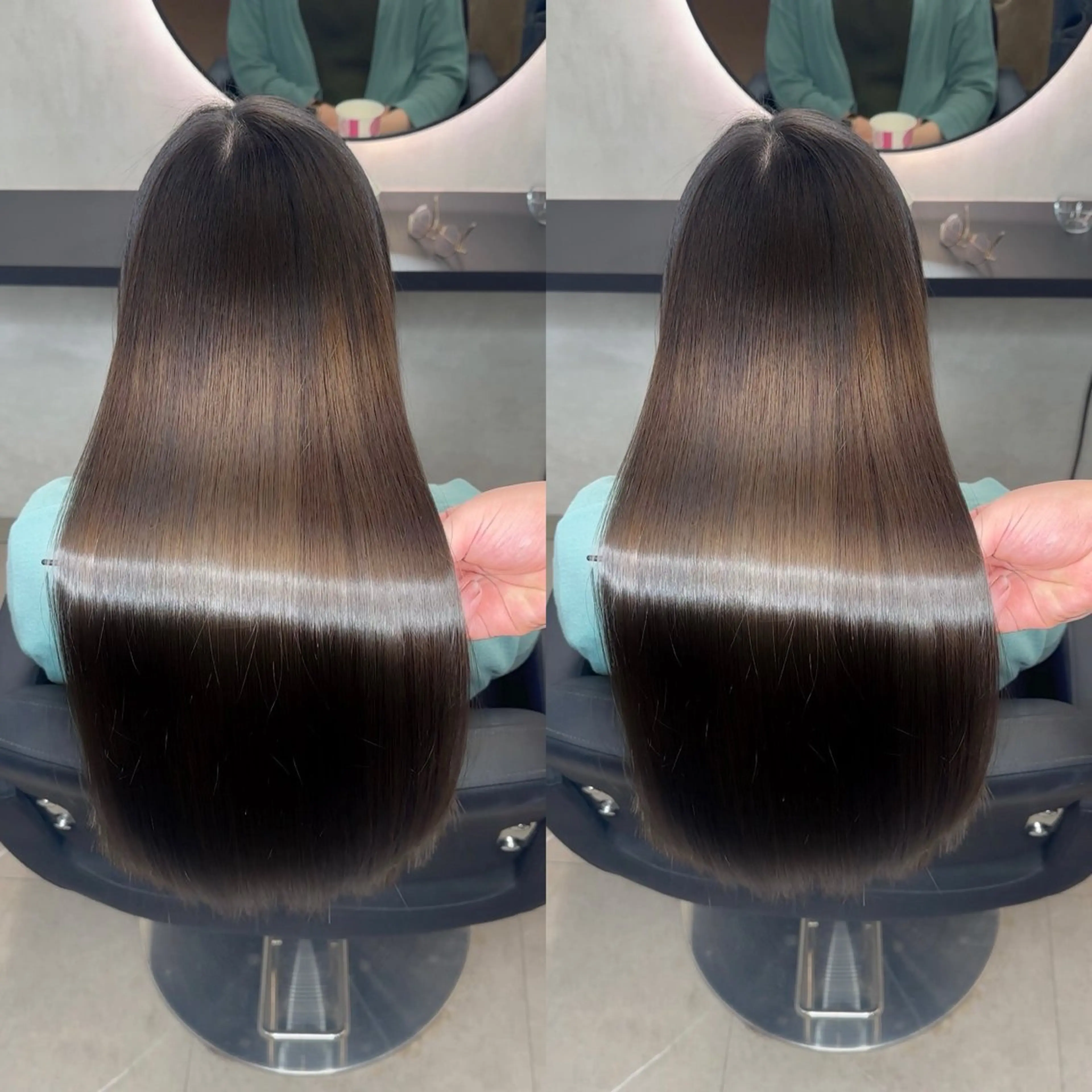 ロング 髪質改善 縮毛矯正 カット ヘアカラー 縮毛矯正 トリートメント 髪質改善/韓国風 恵比寿/Renのヘアスタイル